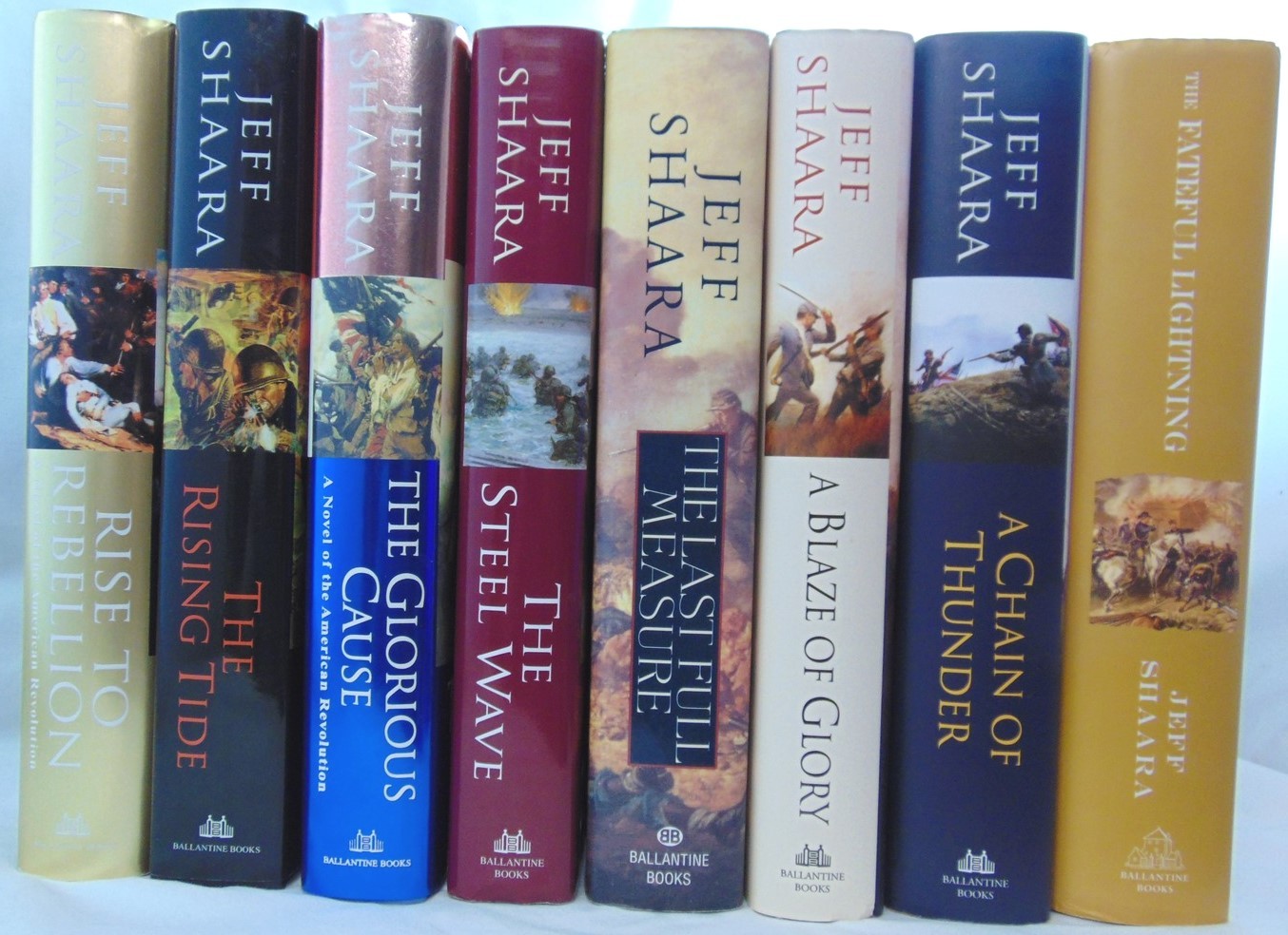 Jeff Shaara: 8 Book Lot Hardback First Editions. Revolution Civil War WWII