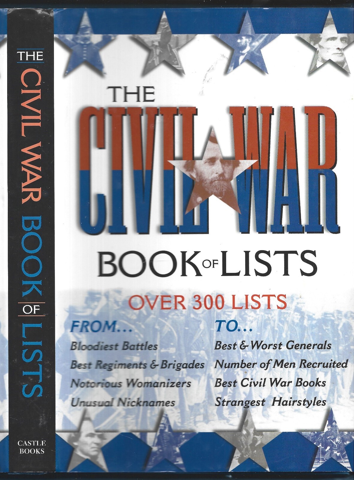 The Civil War Book of Lists HB w/unclipped dj-2004-240 pages