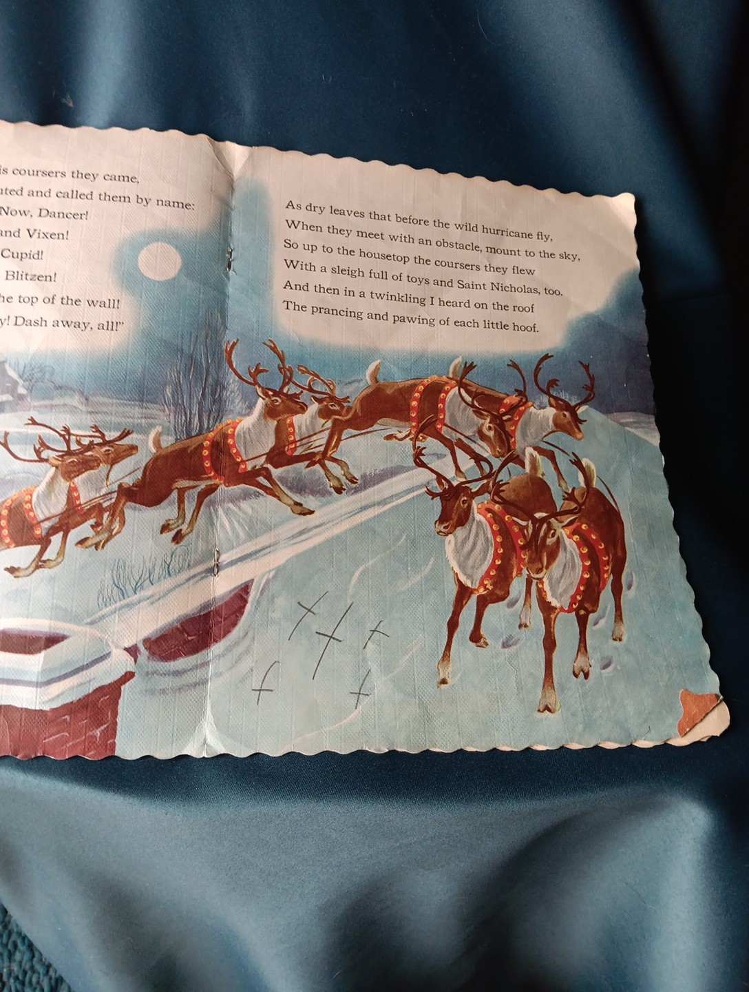 1954 Whitman Publishing Co. Night Before Christmas by Clement C. Moore. Book