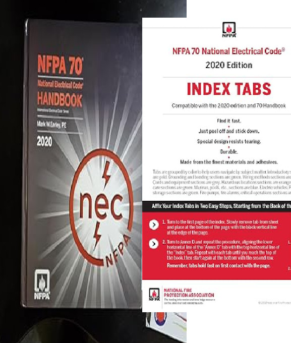 NFPA 70 National Electrical Code Handbook 2020 Edition + Index Tab USA STOCK