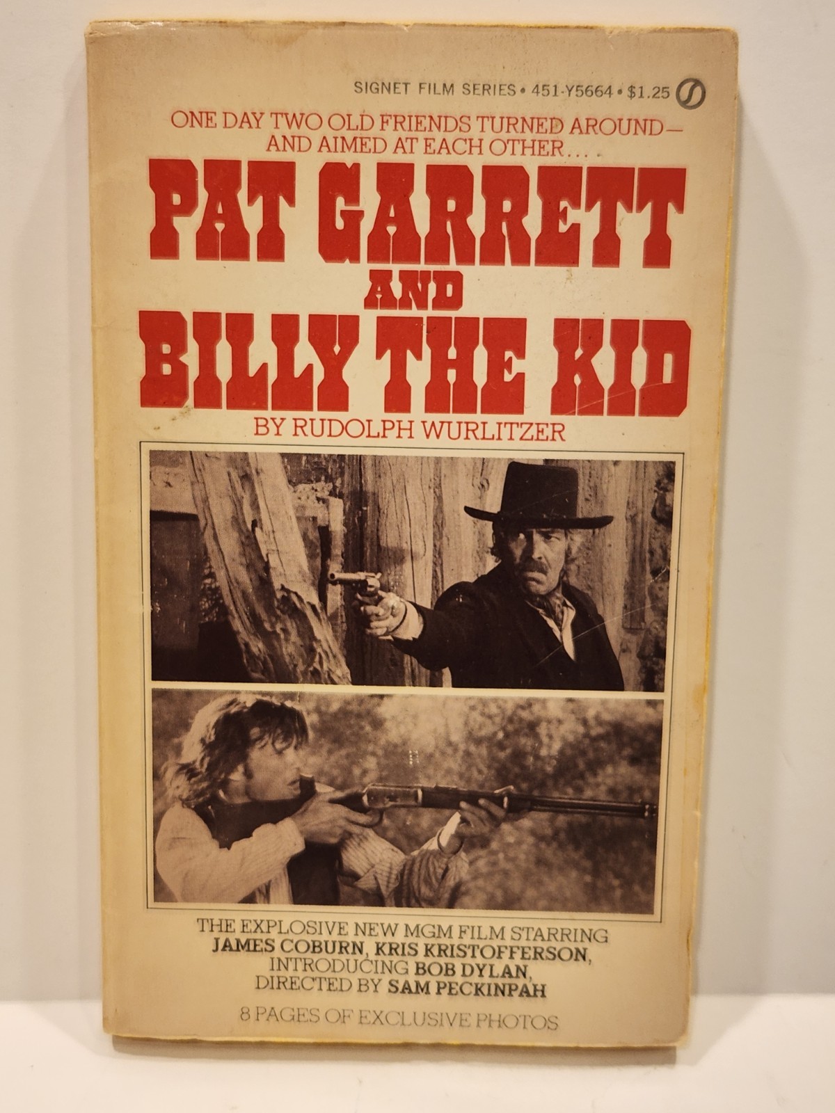 Pat Garrett and Billy the Kid Rudolph Wurlitzer Movie Tie-In PB Dylan 1973