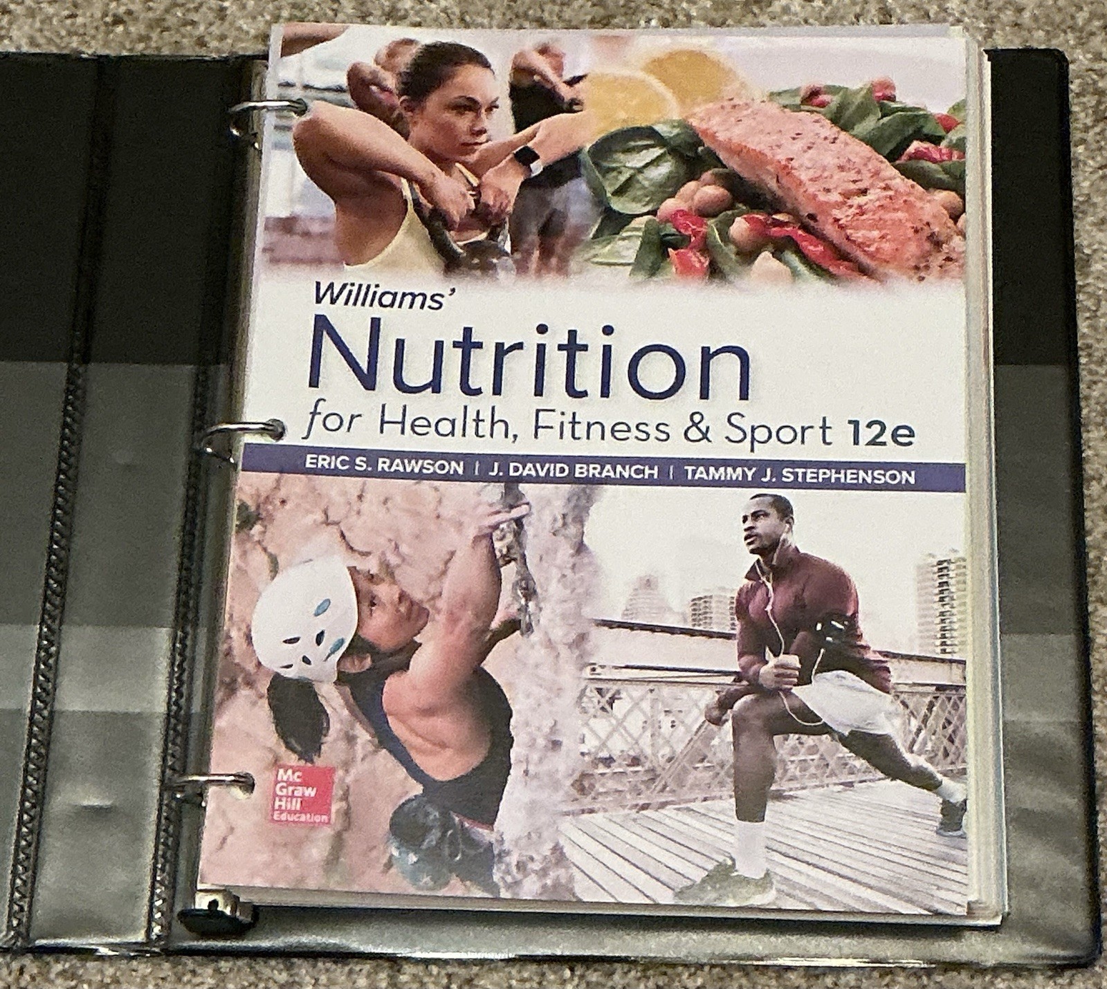 Williams Nutrition for Health, Fitness and Sport by Eric S. Rawson Ringbound