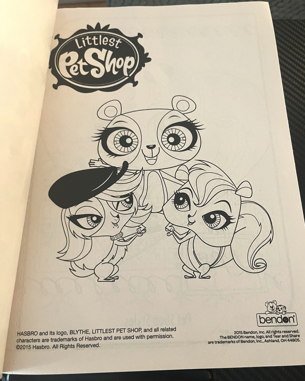 2015 Littlest Pet Shop Styles Coloring & Activity Book + Stickers 288 Pages New