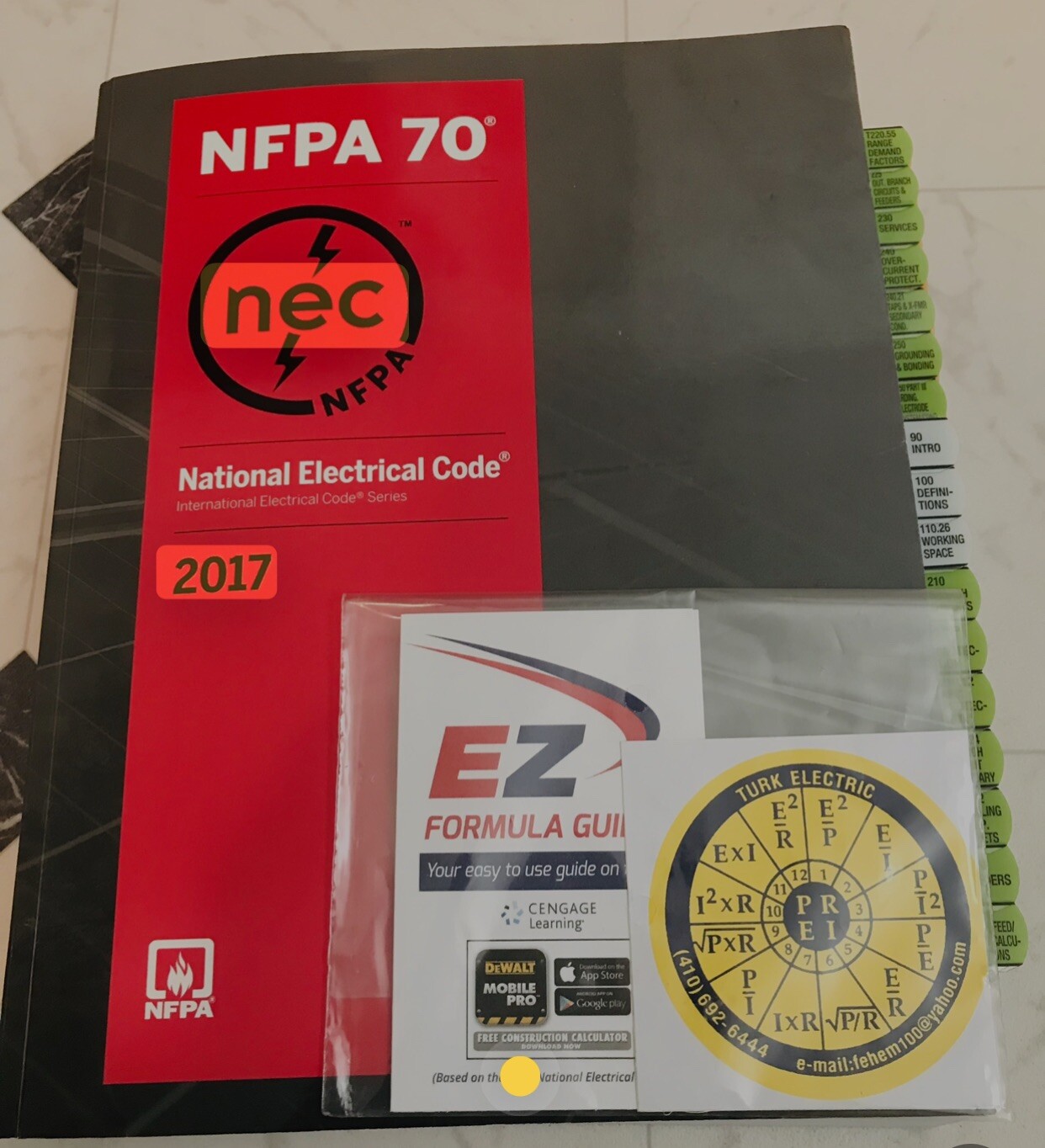 2017 NEC NFPA 70 National Electrical Code Book w/ EZ Tabbed (Pre-tabbed) NEW**
