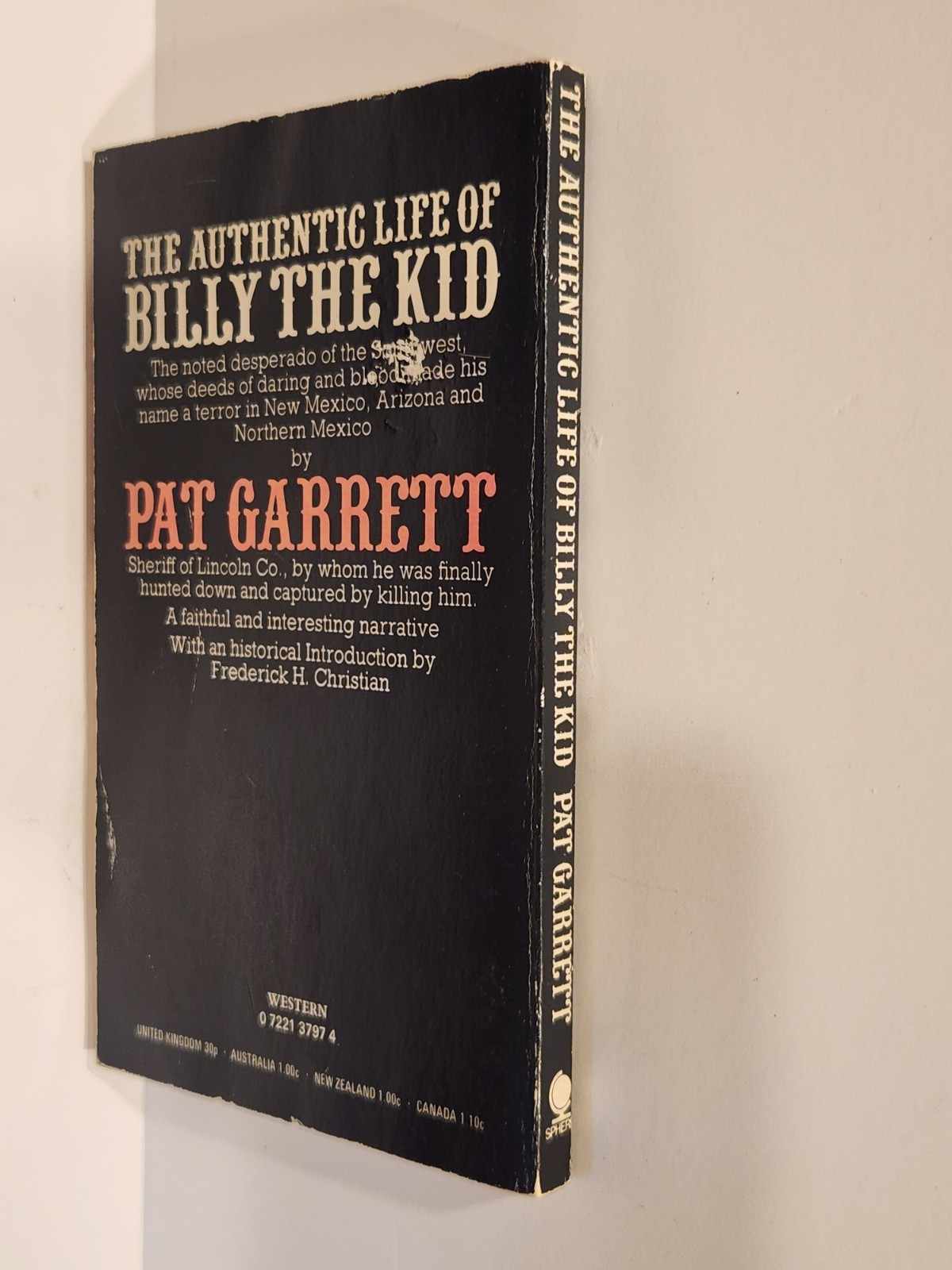 Pat Garrett and Billy the Kid Rudolph Wurlitzer Movie Tie-In PB Dylan 1973