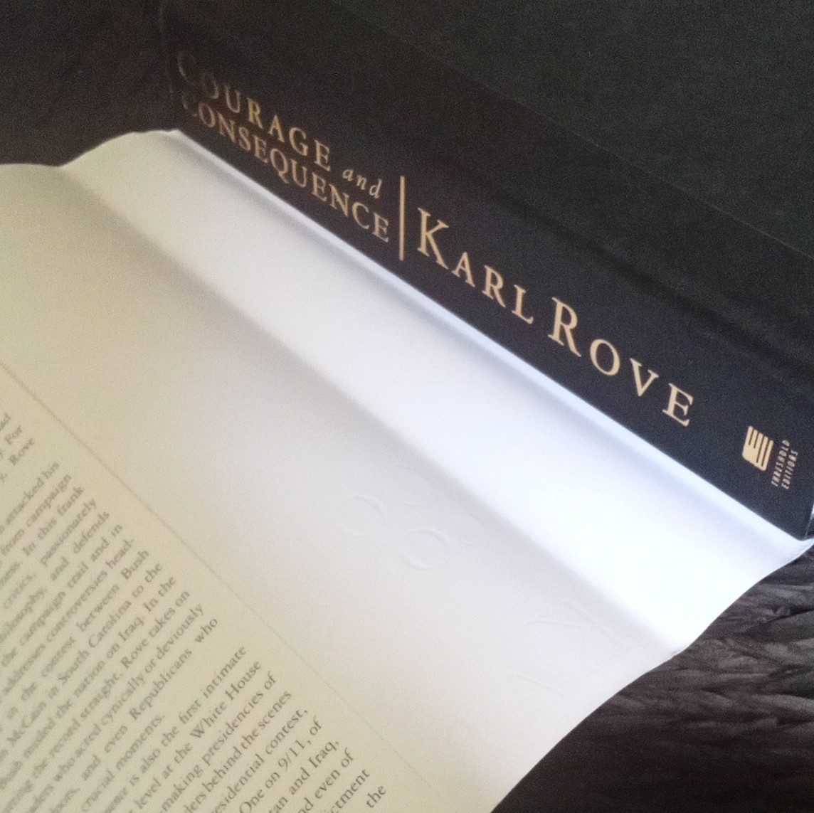 Karl Rove Courage and Consequence 2010 Hardcover first Threshold Editions Signed