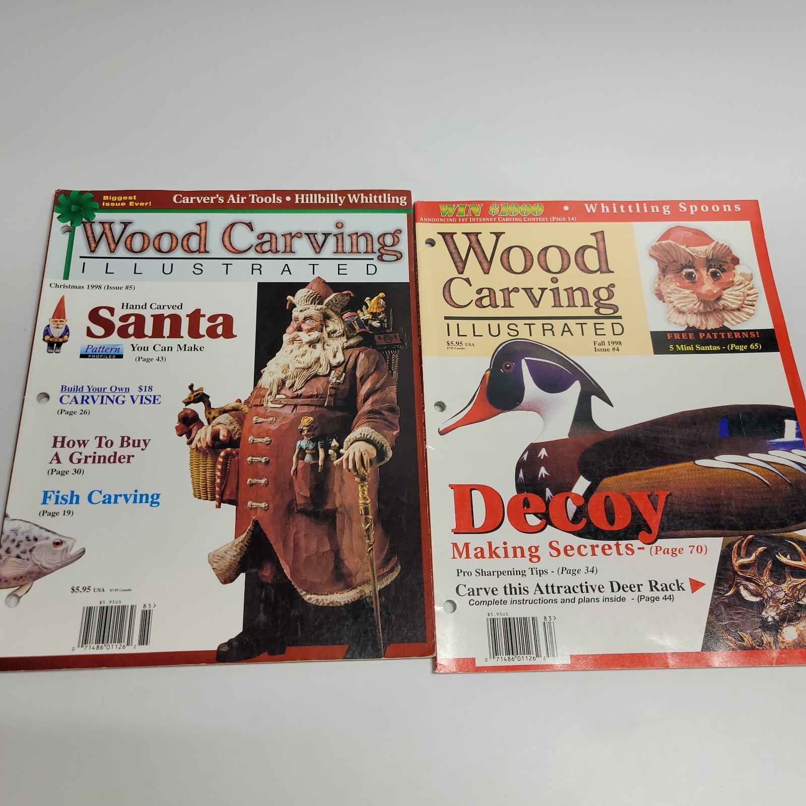 Woodcarving Illustrated lot of 10 Magazines 1998-2015 Knife, Power Carve, Chip