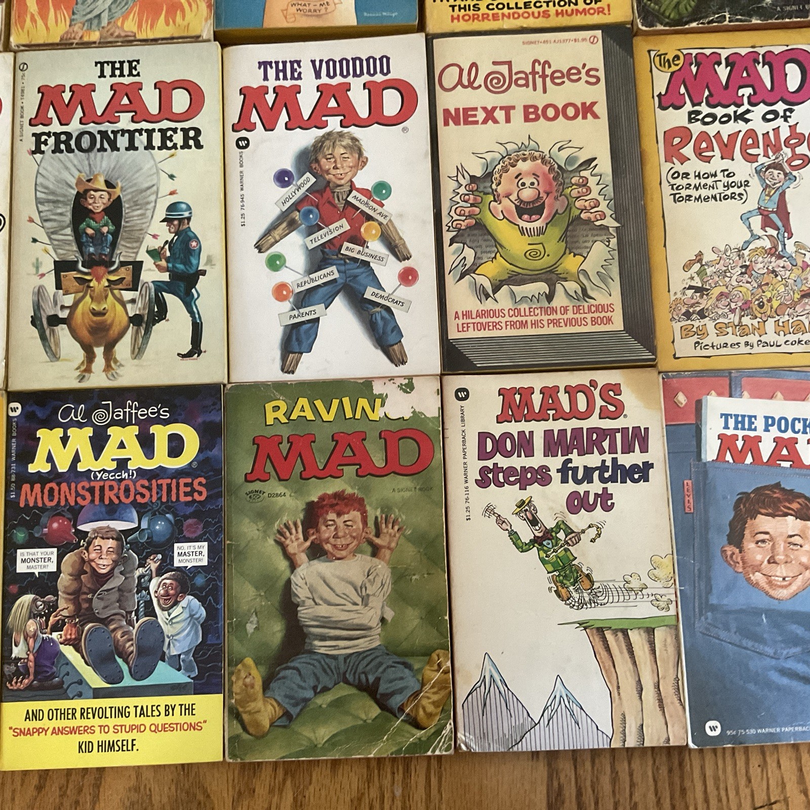 Lot Of (20) Vintage MAD Magazine Paperback Books Bundle Signet Warner 60’s 70’s