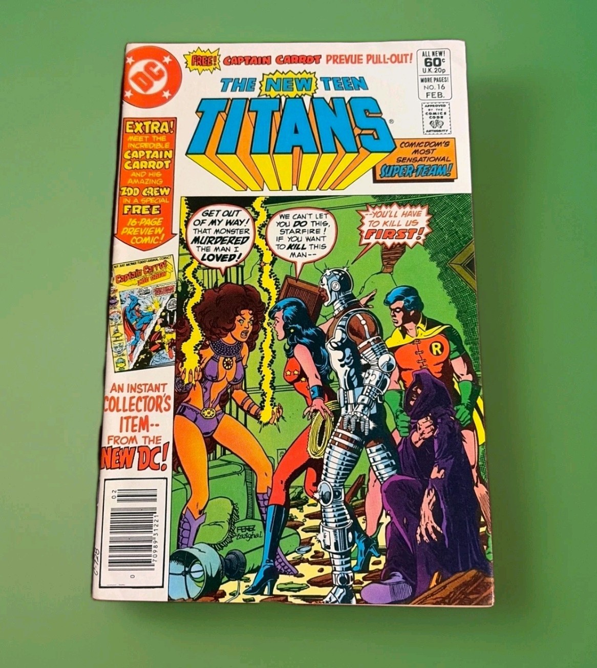 The New Teen Titans #16 DC Comics 1982 1st Captain Carrot. VGC