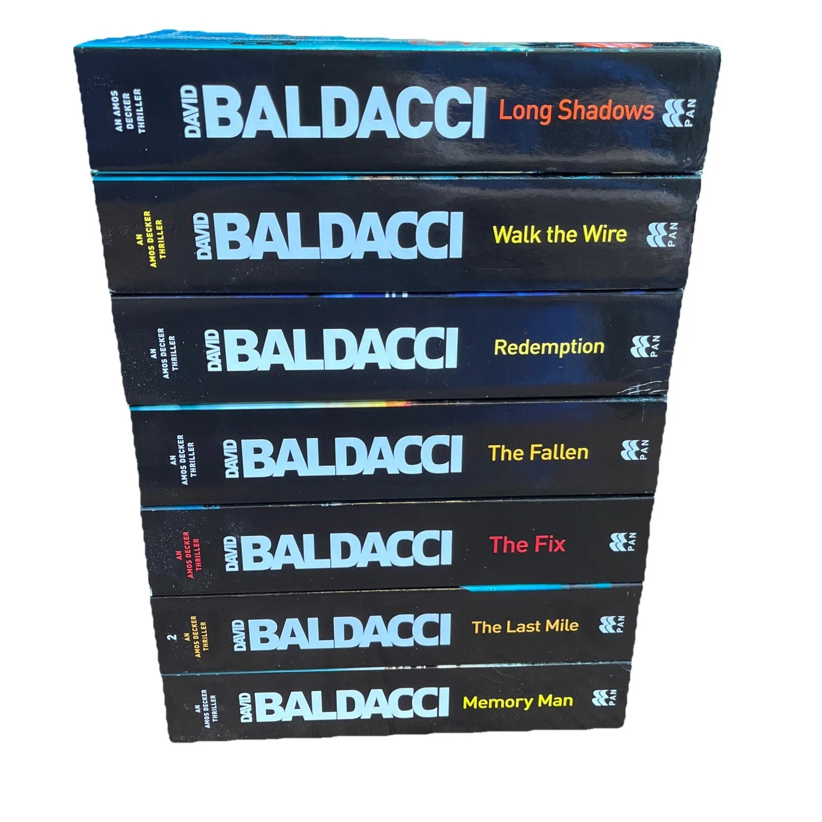 David Baldacci Amos Decker Series Collection 7 Books Set Crime Thriller Paperbac