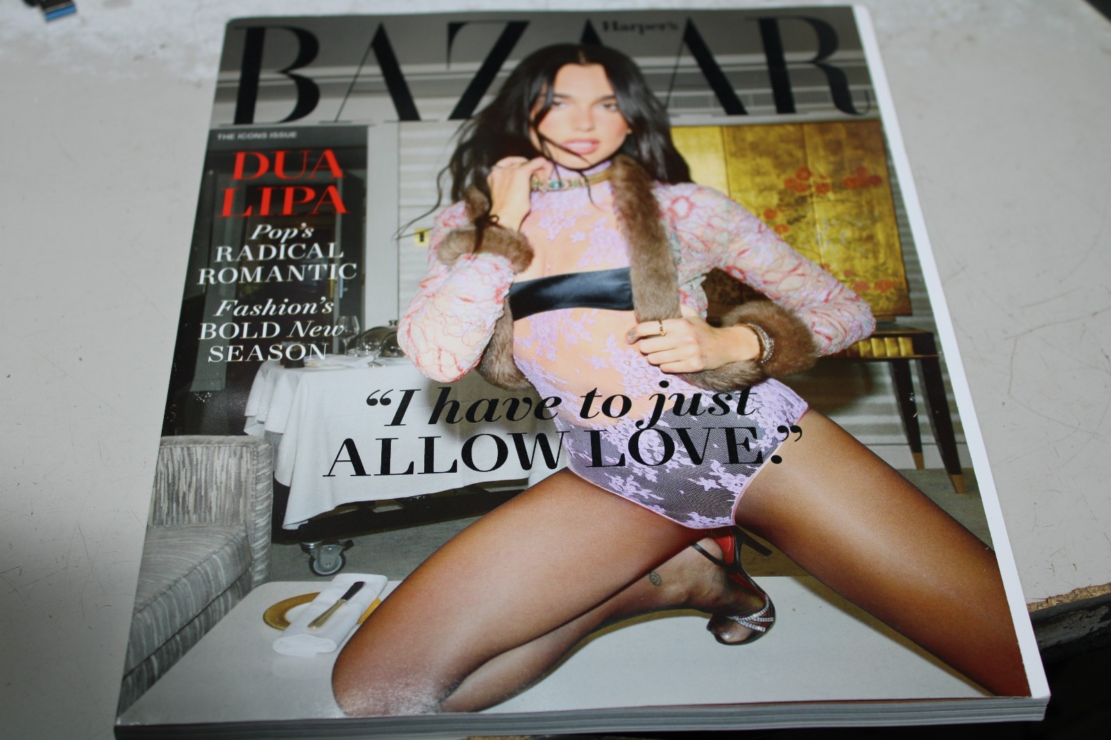 Harper’s Bazaar Magazine Dua Lipa Icons Issue Fashion Graphic Prints 2025