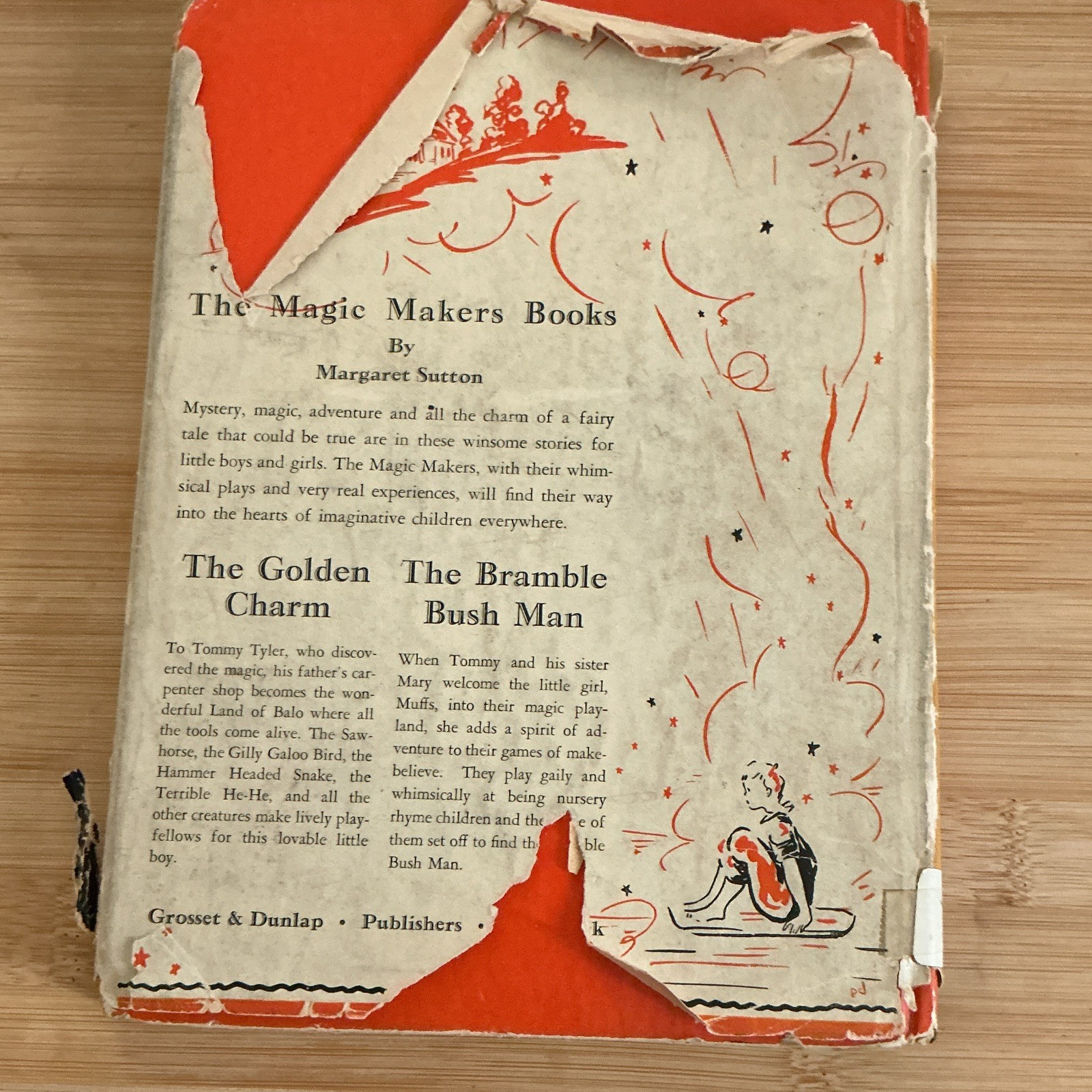 Rare 1936 Book Magic Makers The Bramble Bush Man by Margaret Sutton First 1st Ed