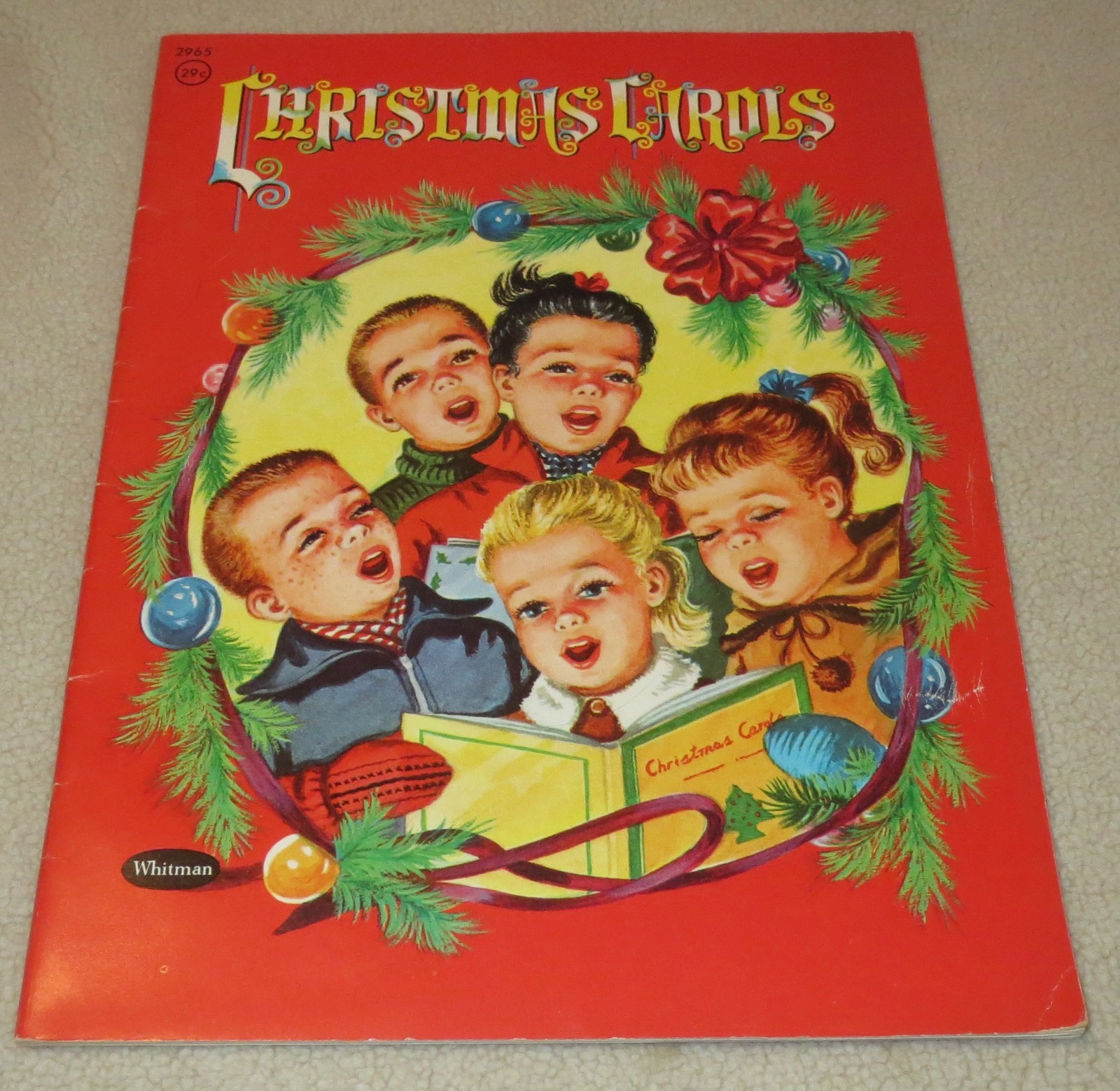 Karl Schulte Vintage Christmas Carols 1952 Music Book Whitman Publishing