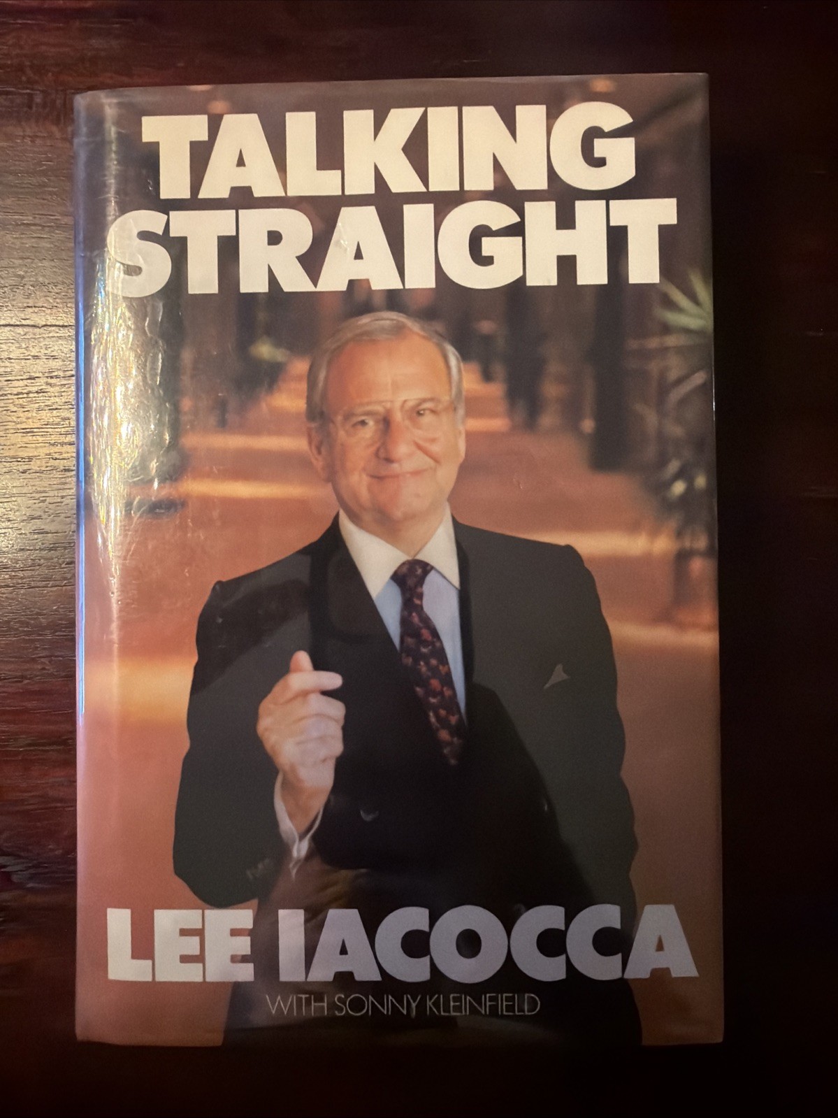 Talking Straight by Lee Iacocca and N. R. Kleinfeld (1988 Hardcover) Signed 1st