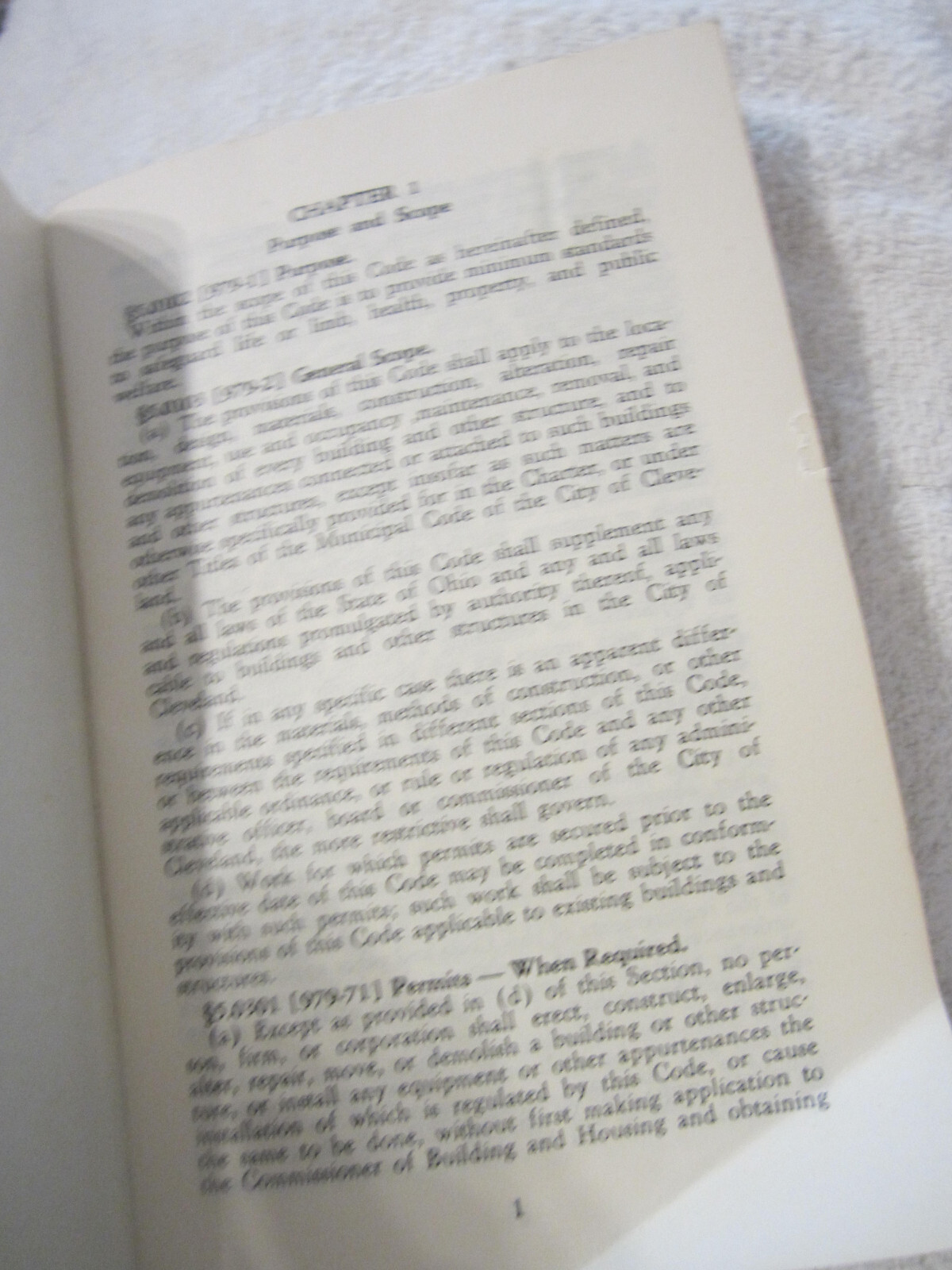 1955 Cleveland Ohio Plumbing Code Edition Book VTg gas piping requirements