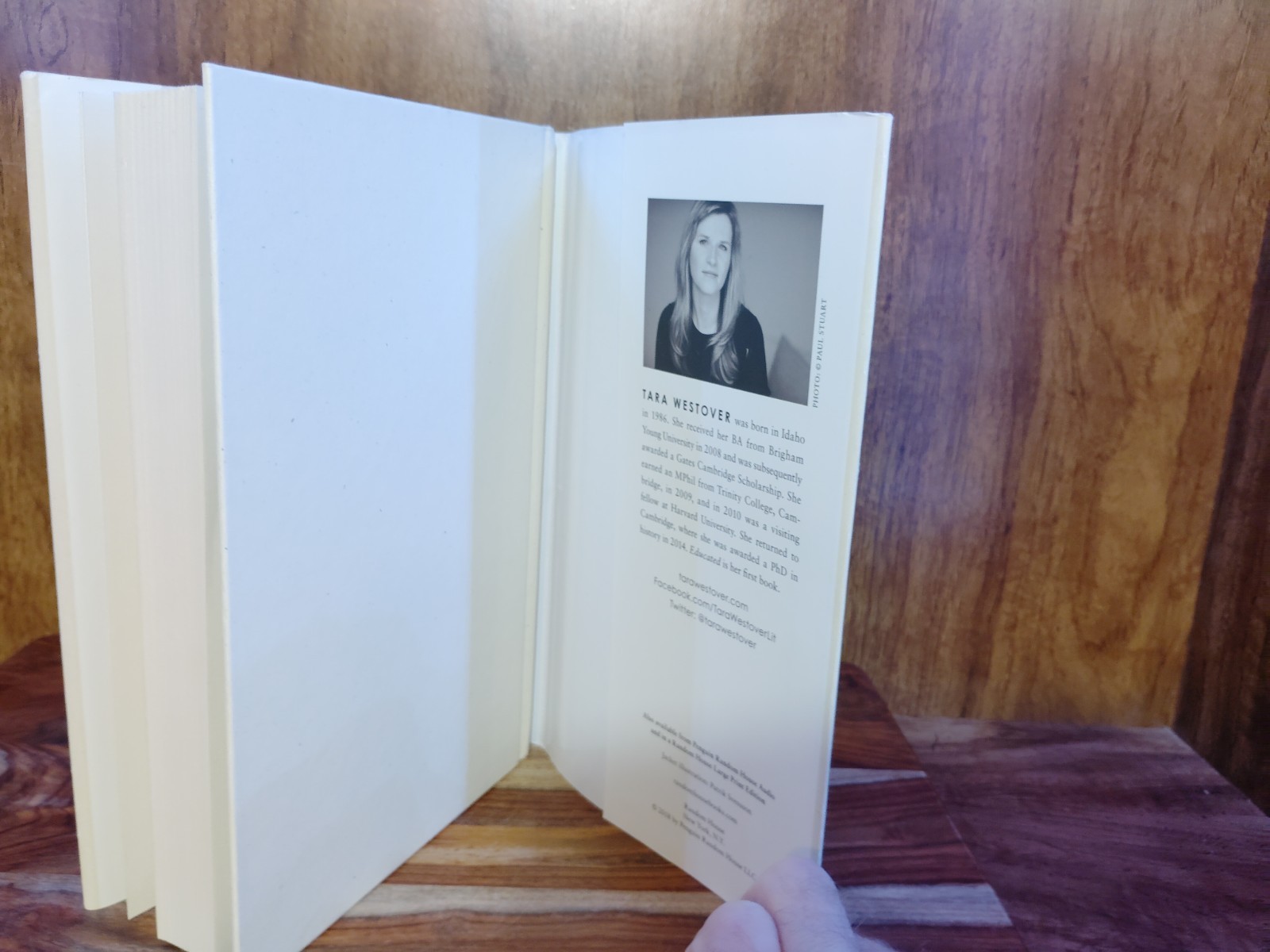 Educated Tara Westover Hardcover Memoir #1 NYT Bestseller Random House 2018