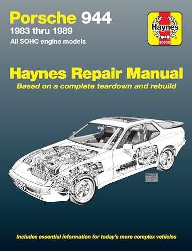 Porsche 944 1983 thru 1989 All SOHC – Paperback, by John H. Haynes; – Very Good