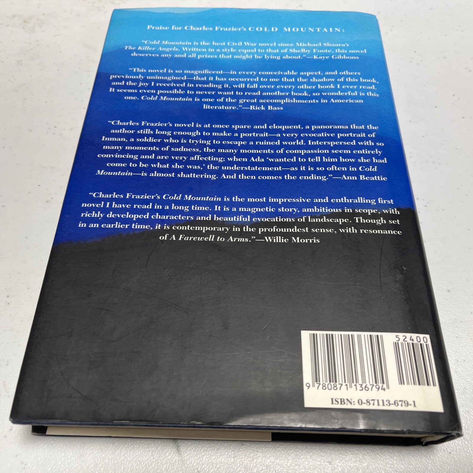 Charles Frazier / Cold Mountain A Novel 1st Edition 1997 Hardcover w/ DJ
