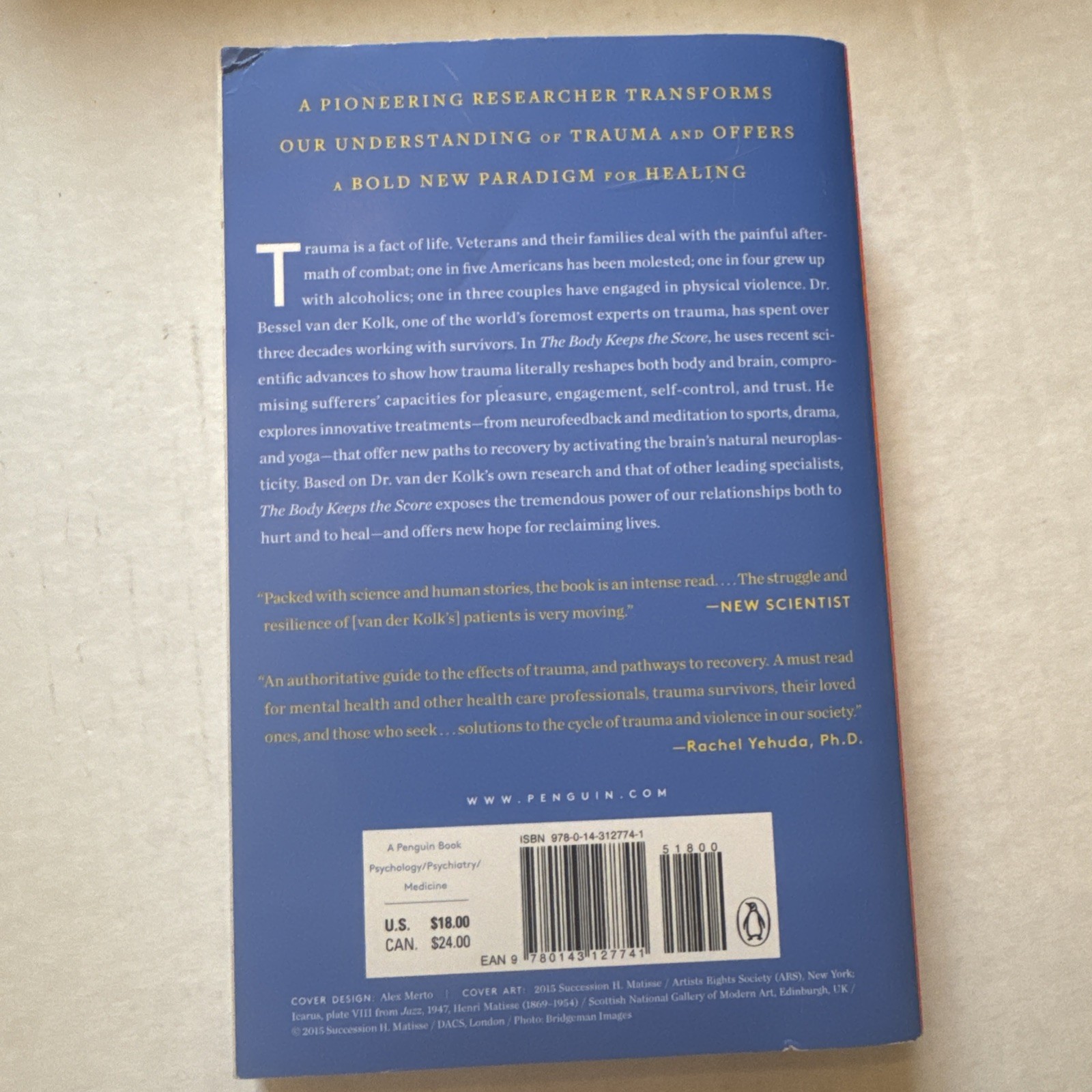 Body Keeps the Score : Brain, Mind, and Body in the Healing of Trauma by Bessel