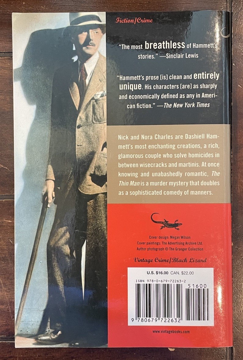 Maltese Falcon and The Thin Man by, Dashiell Hammett | 2 Book LOT
