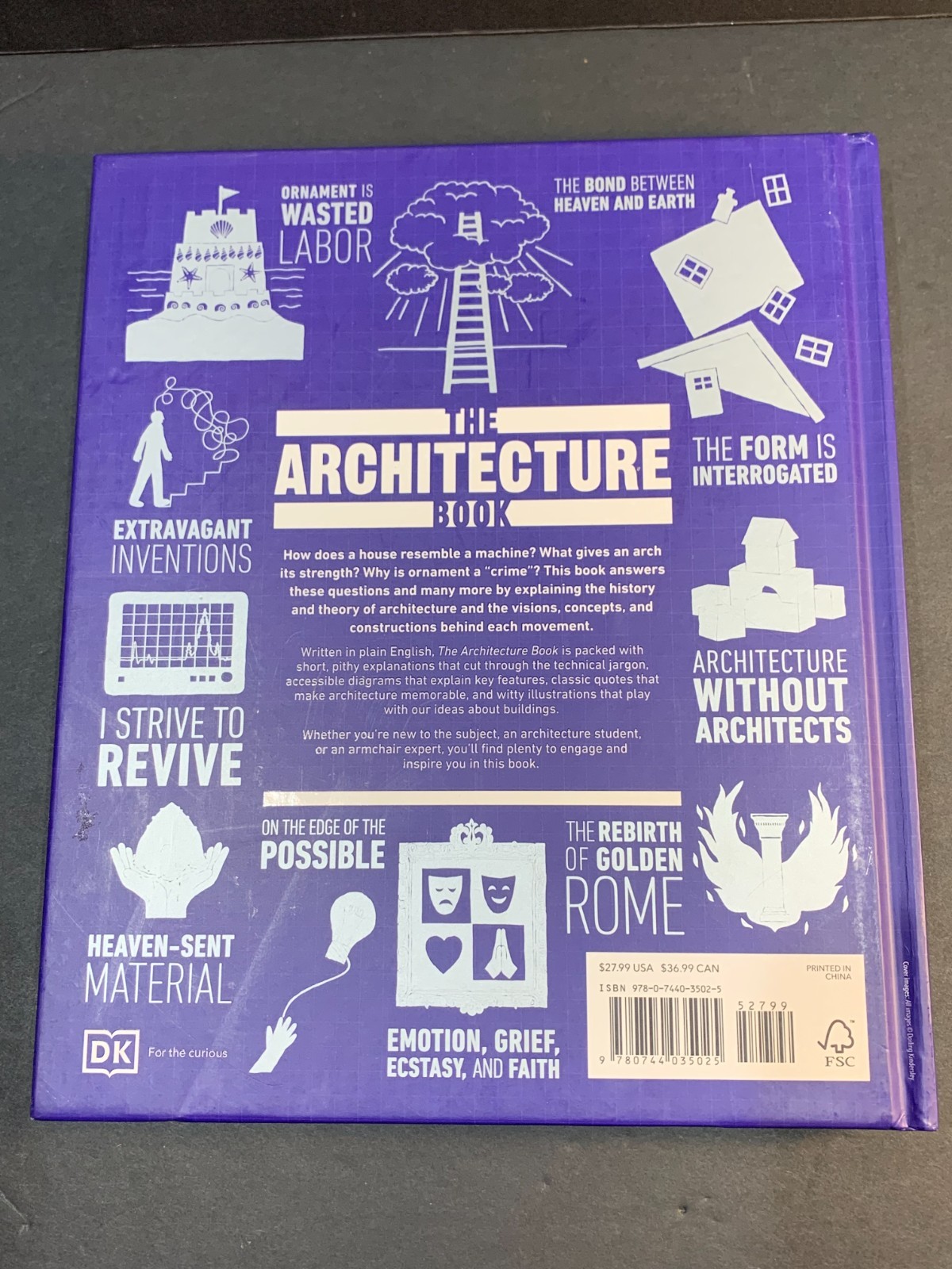 DK The Architecture Book: Big Ideas Simply Explained – Hardcover