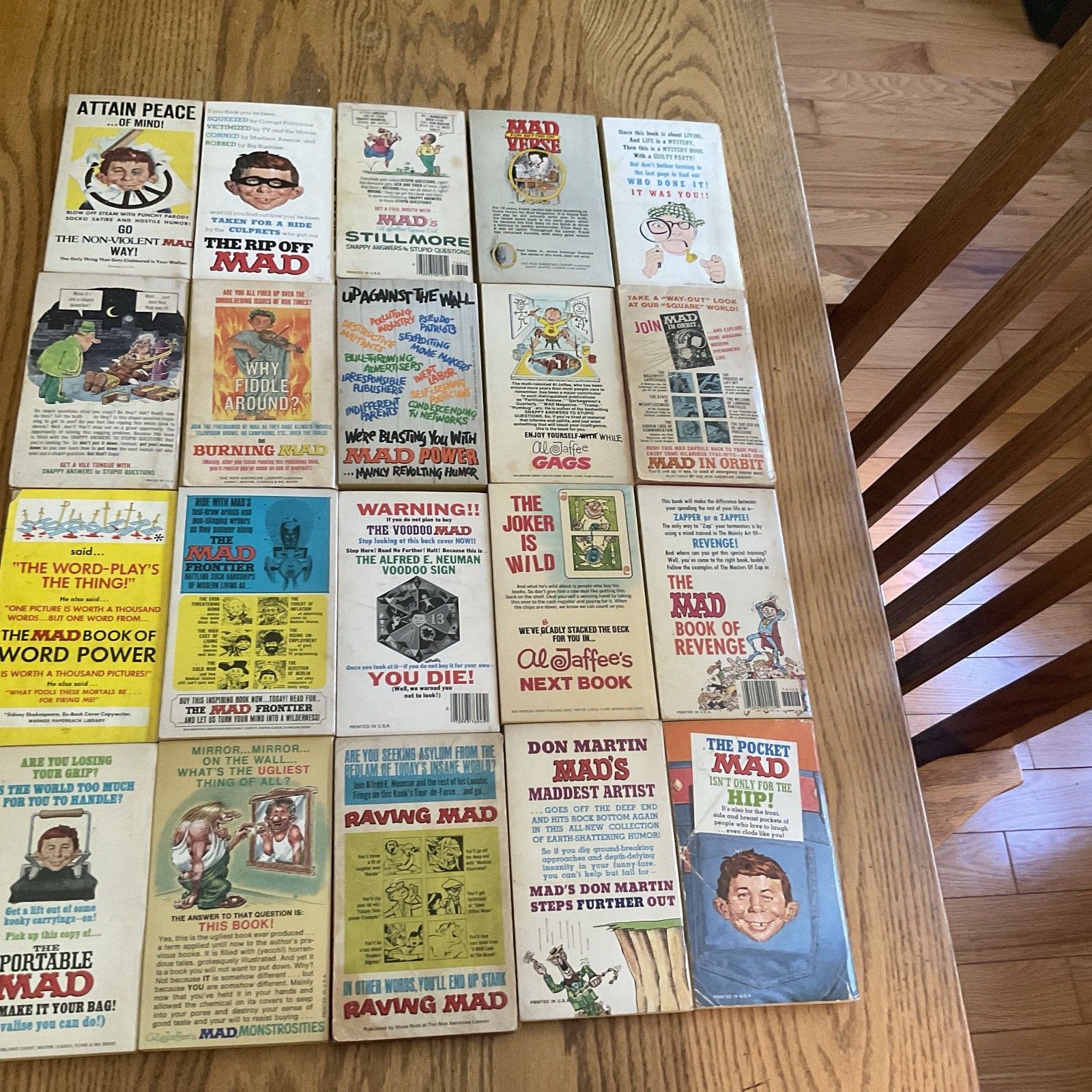 Lot Of (20) Vintage MAD Magazine Paperback Books Bundle Signet Warner 60’s 70’s