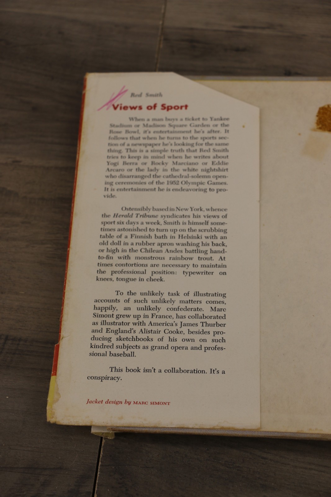 Red Smith’s Views of Sport First Edition 1954 Hardcover Alfred A Knopf Book