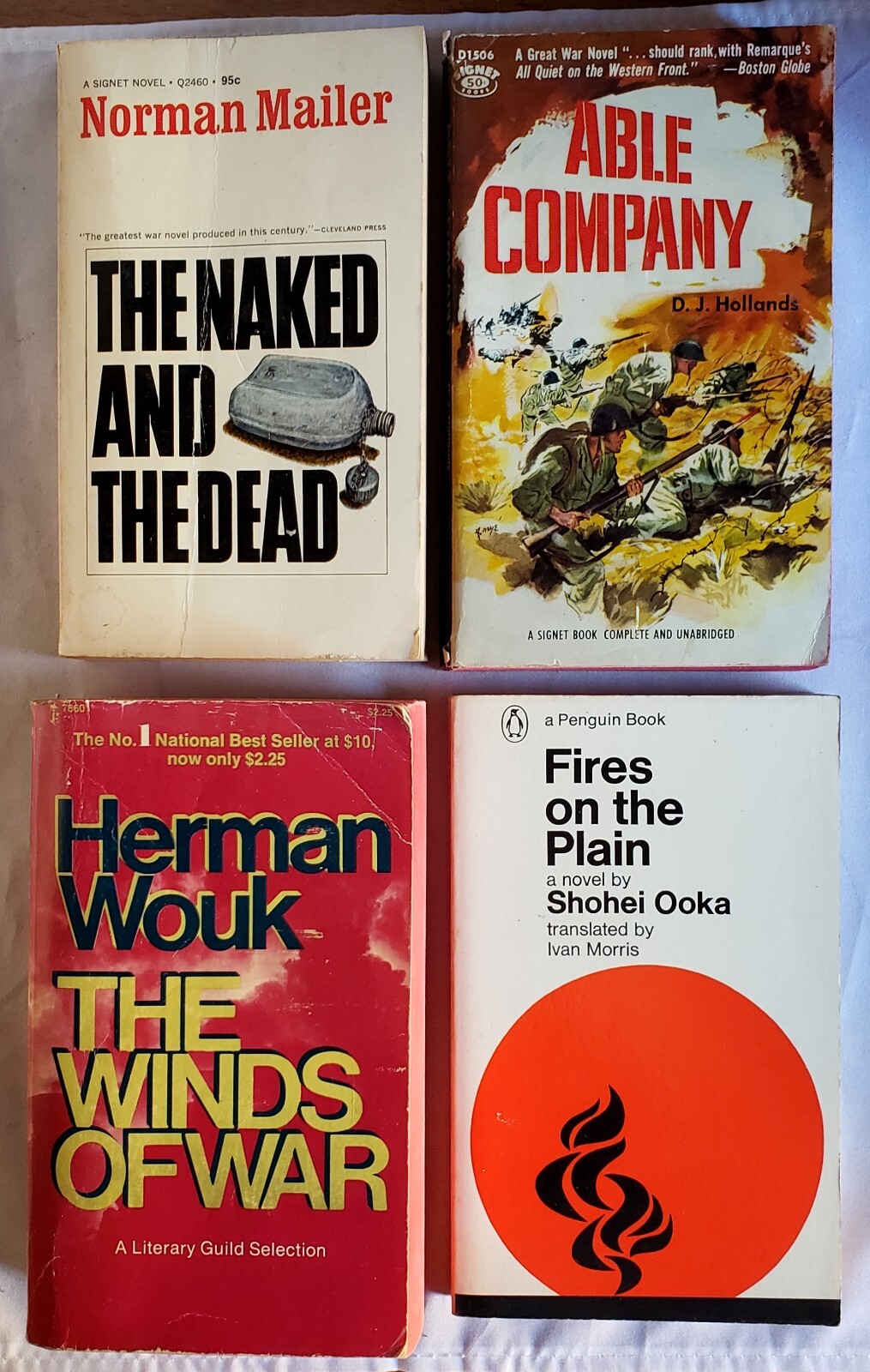 World War II Cold War Era Military War Pulp Paperback Book Lot