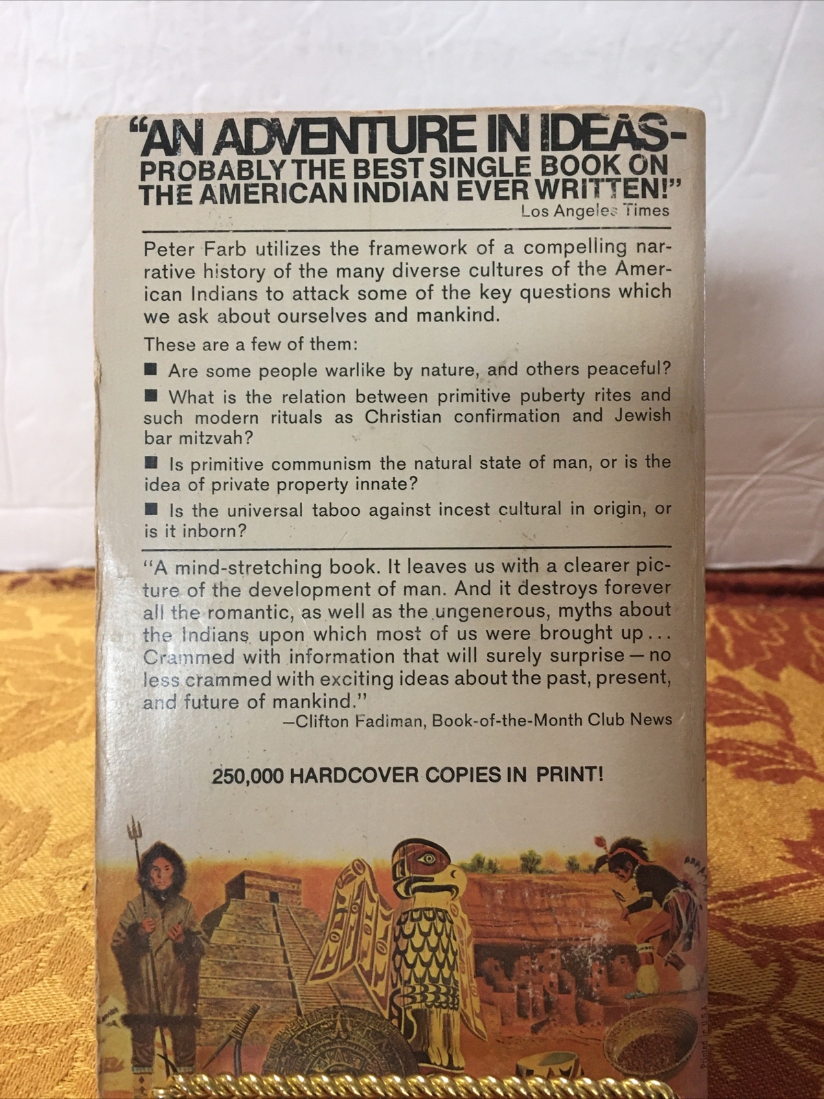 Man’s Rise To Civilization AS SHOWN BY INDIANS OF NORTH Peter Farb Vintage PB