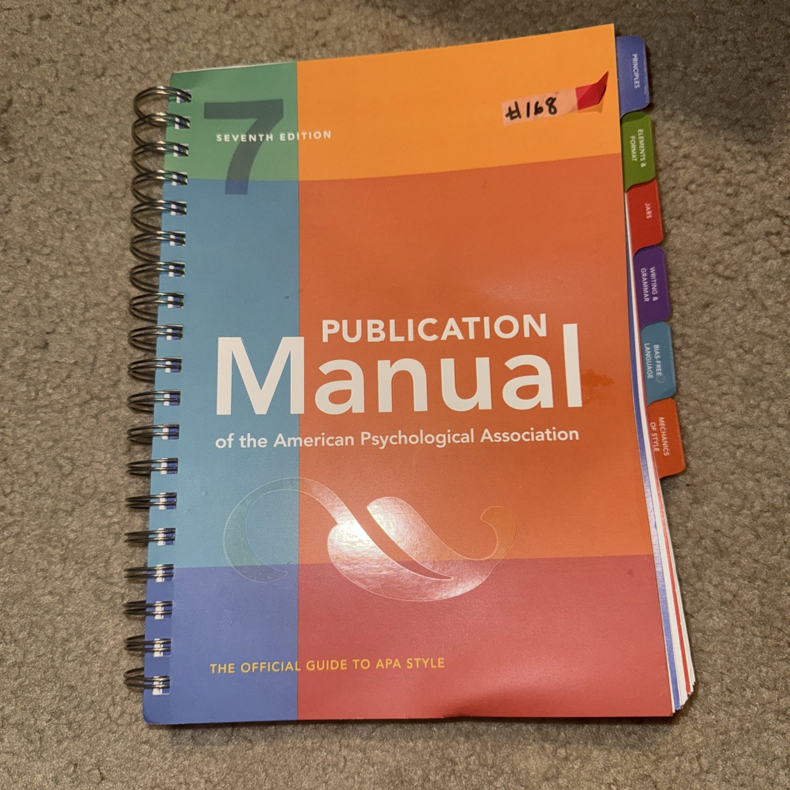 Publication Manual (OFFICIAL) 7th Edition of the American Psychological…