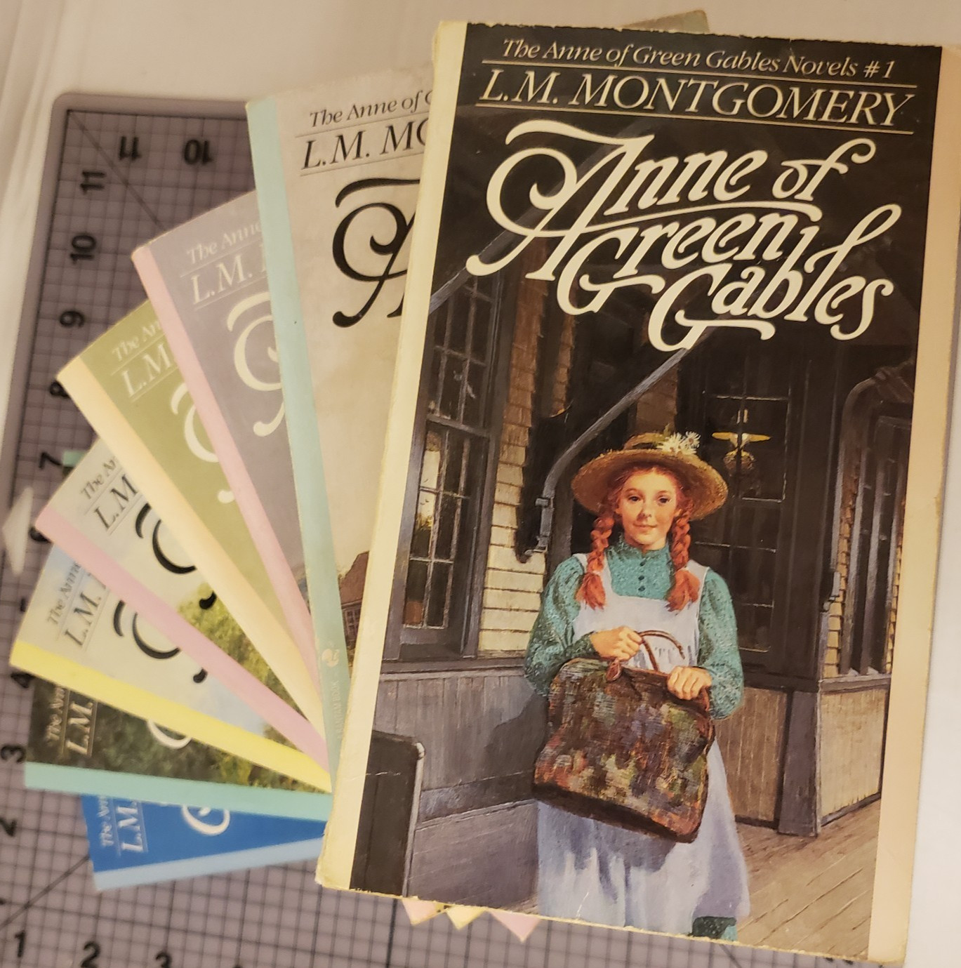 📚L.M. Montgomery Anne of Green Gables Complete 8 Paperback Novel VTG Book Lot