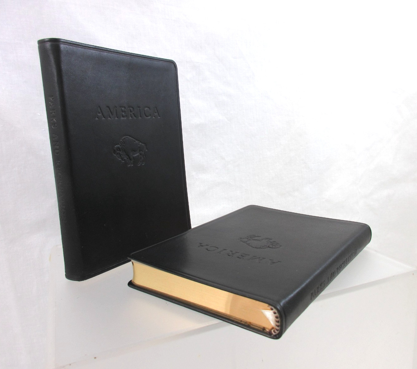 America National Parks and Destinations Guide 6″ Leather Softcover BLACK