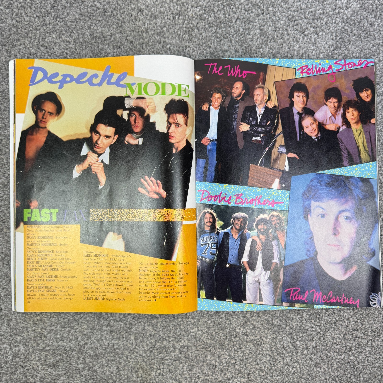 TV and Movie Screen 75 Pop Shots Magazine December 1989 Vol 36 No 6 NKOTB Prince