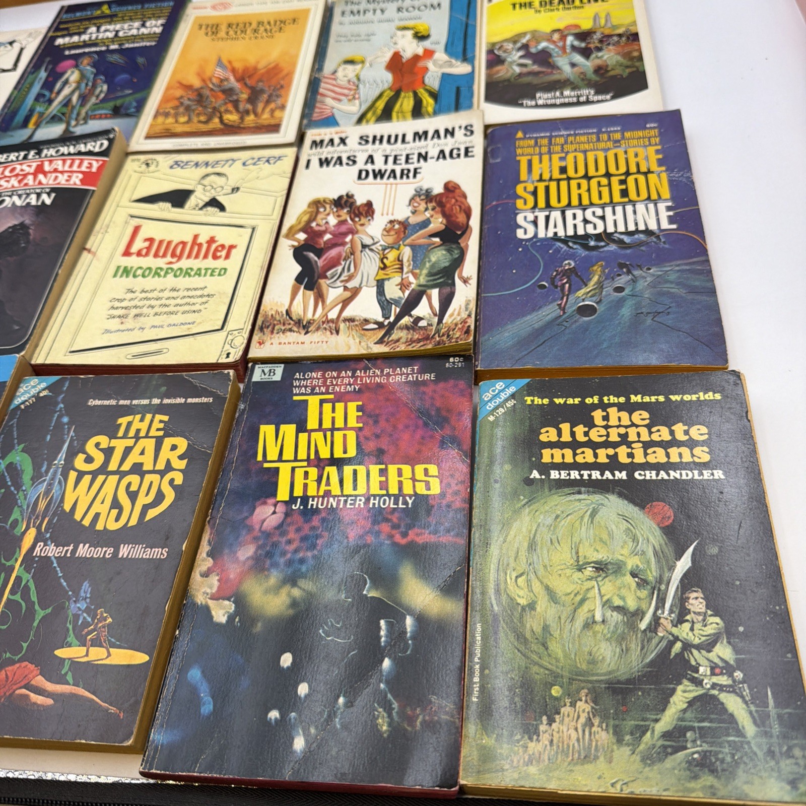 Lot of 60 Used Vintage Science Fiction Paperbacks 50s 60s 70s Great Condition