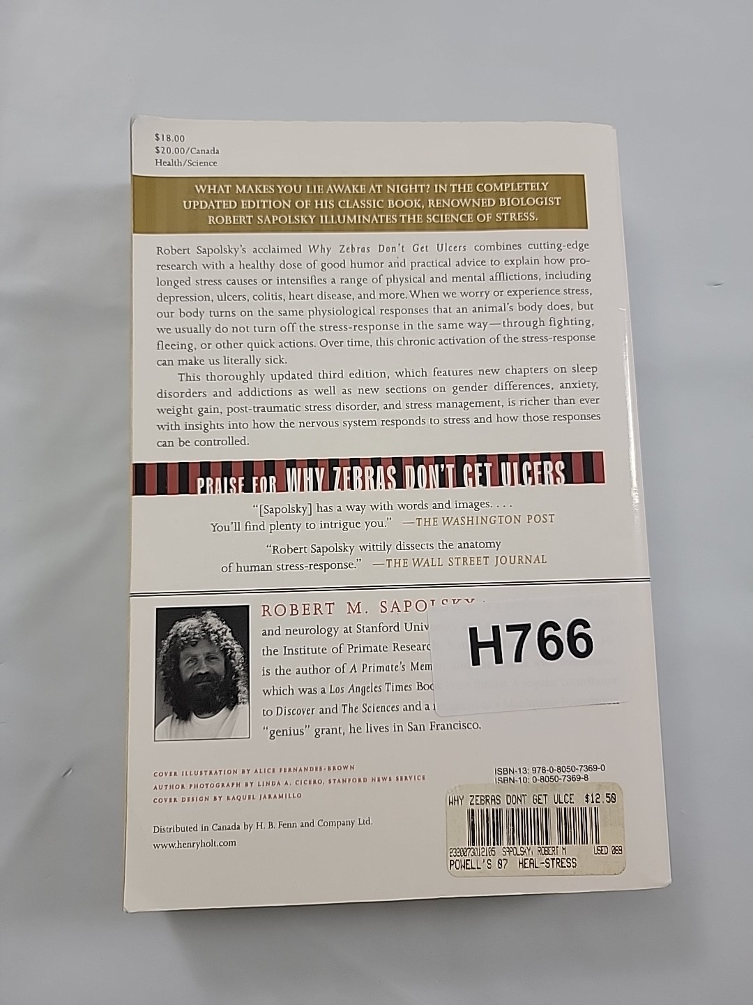 Why Zebras Don’t Get Ulcers by Robert M. Sapolsky