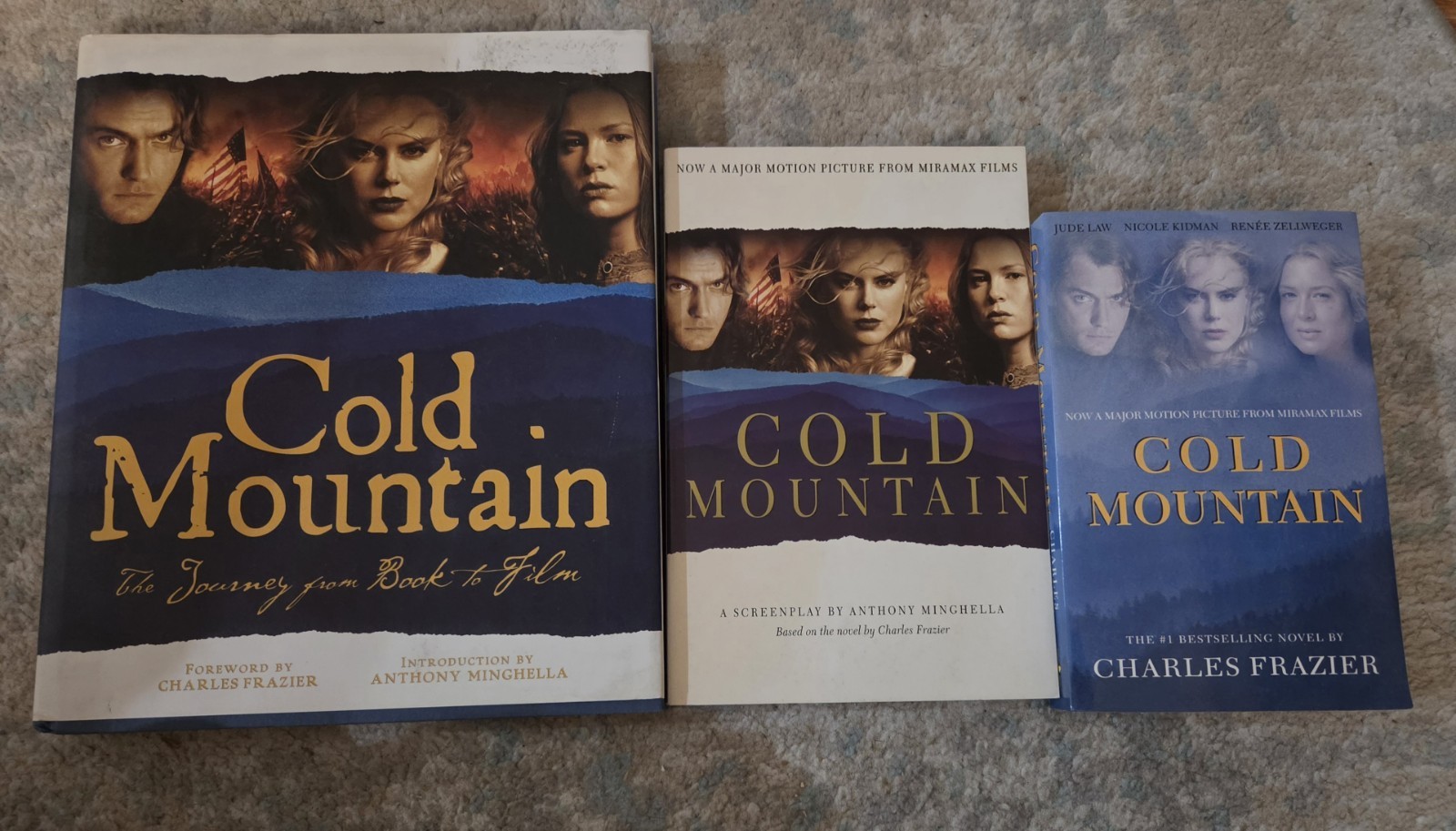 Cold Mountain by Charles Frazier 3 Book Set Screenplay The Journey From Book To