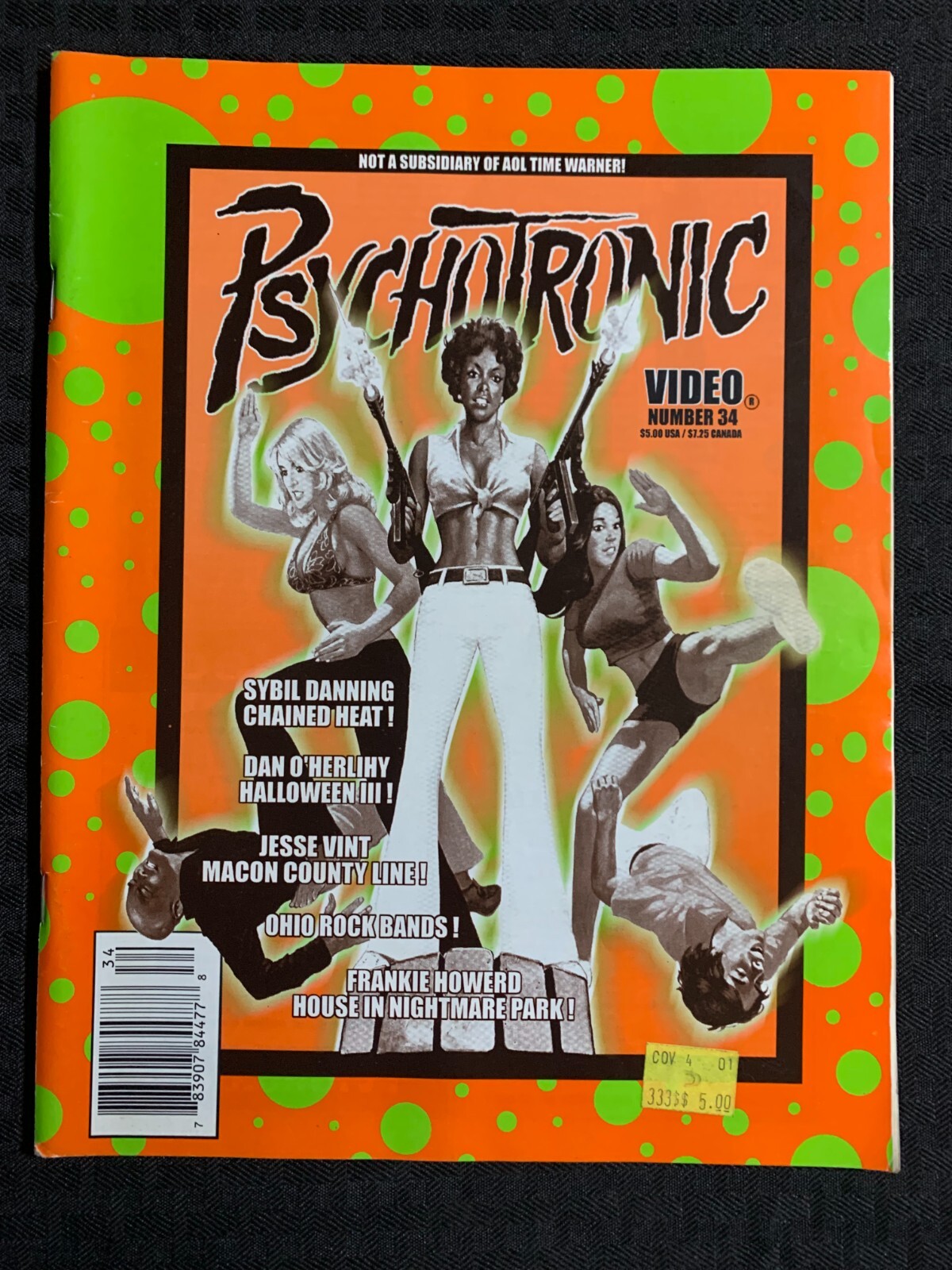 2001 PSYCHOTRONIC VIDEO Magazine #34 VG+ 4.5 Sybil Danning in Chained Heat