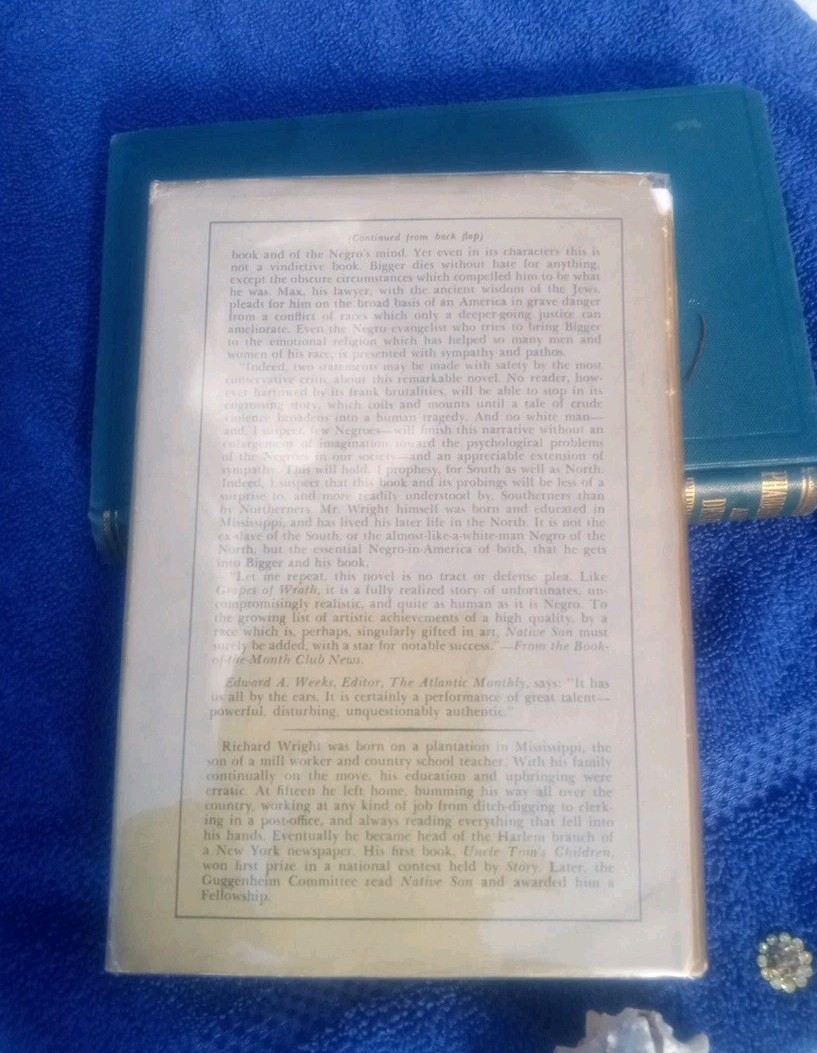 Native Son Richard Wright Harper & Brothers 1940 First Ed. W/Jacket VG/VG- (9)