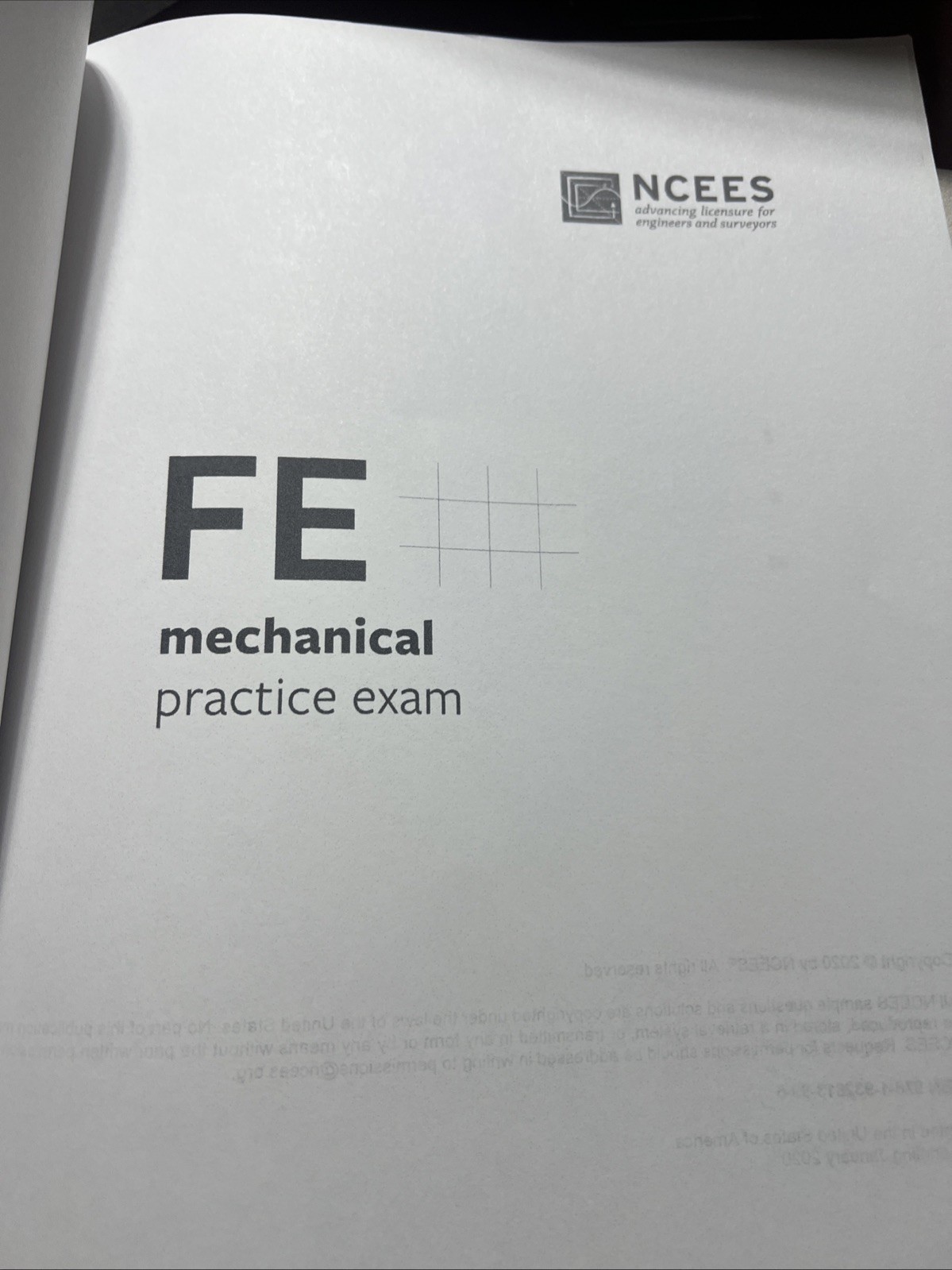 Fe Mechanical Practice Exam by Ncees (2020 Paperback)