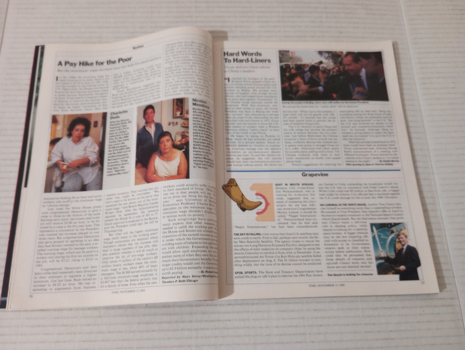 Time Mag Nov 13 1989 Arsenio Hall First Cellphone Bush Gorbechev Ortega Krenz