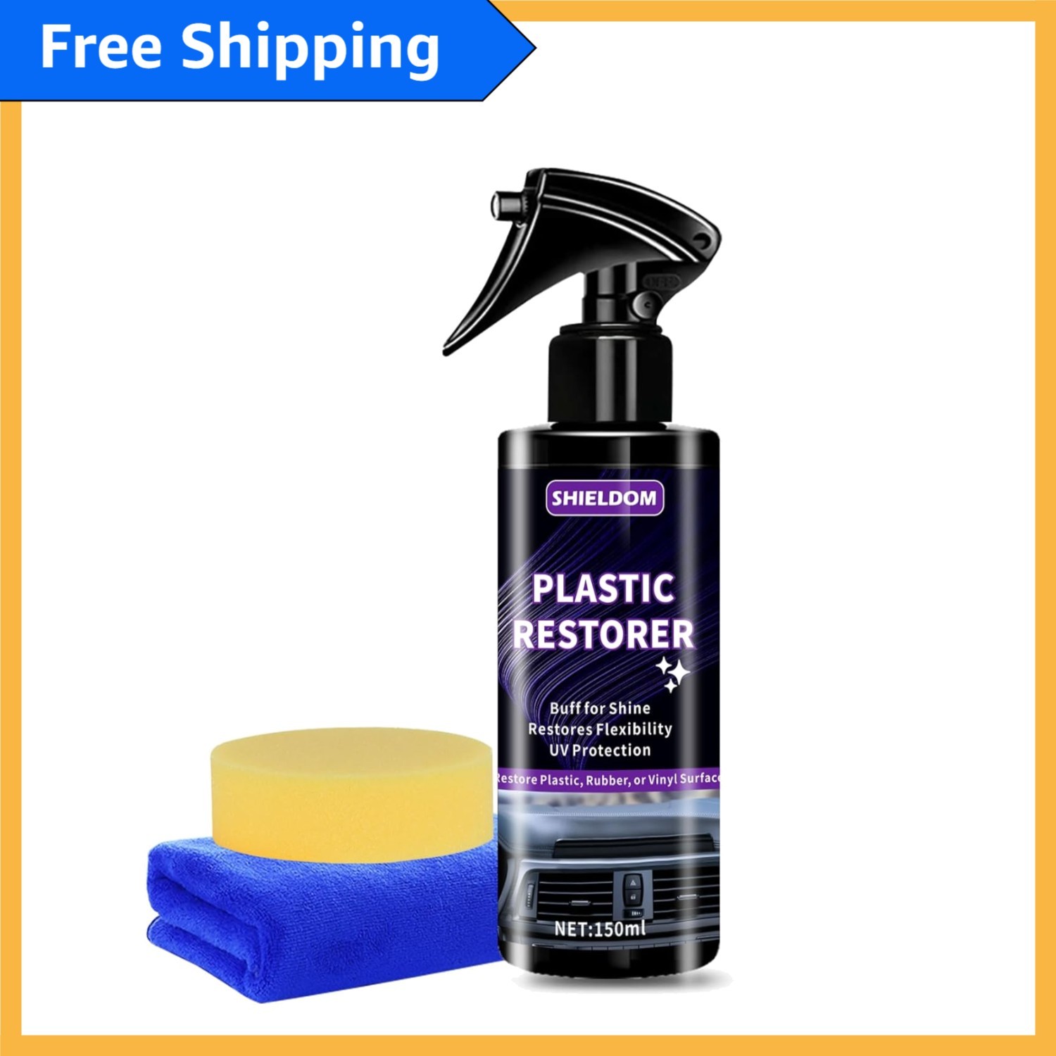 5oz Plastic Restorer Spray – High-Performance UV Protection & Non-Greasy Finish