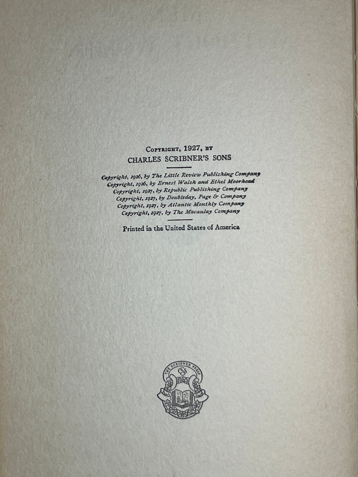 1927 Men Without Women by Ernest Hemingway 1st Ed Charles Scribner’s Sons