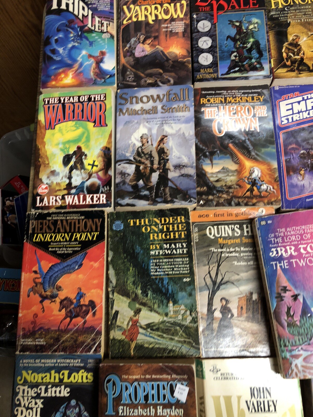 Lot of 60 Fantasy & Sci-Fi PB Books Star Wars Chronicles Of Tornor Conan Pern +