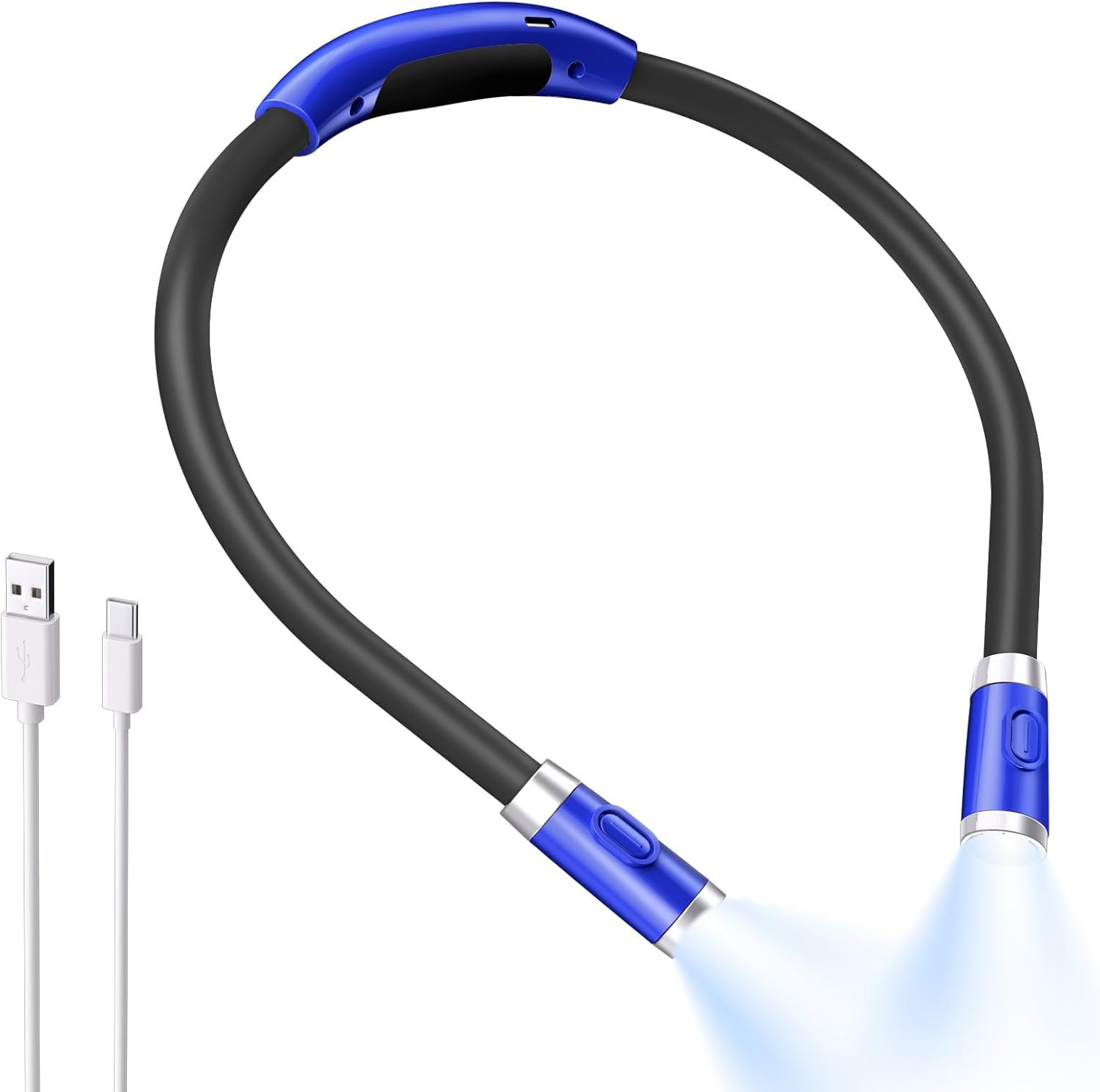 LUXJET Neck Reading Light & Book Lights – 3 Color & 6 Brightness, Flexible Arm,