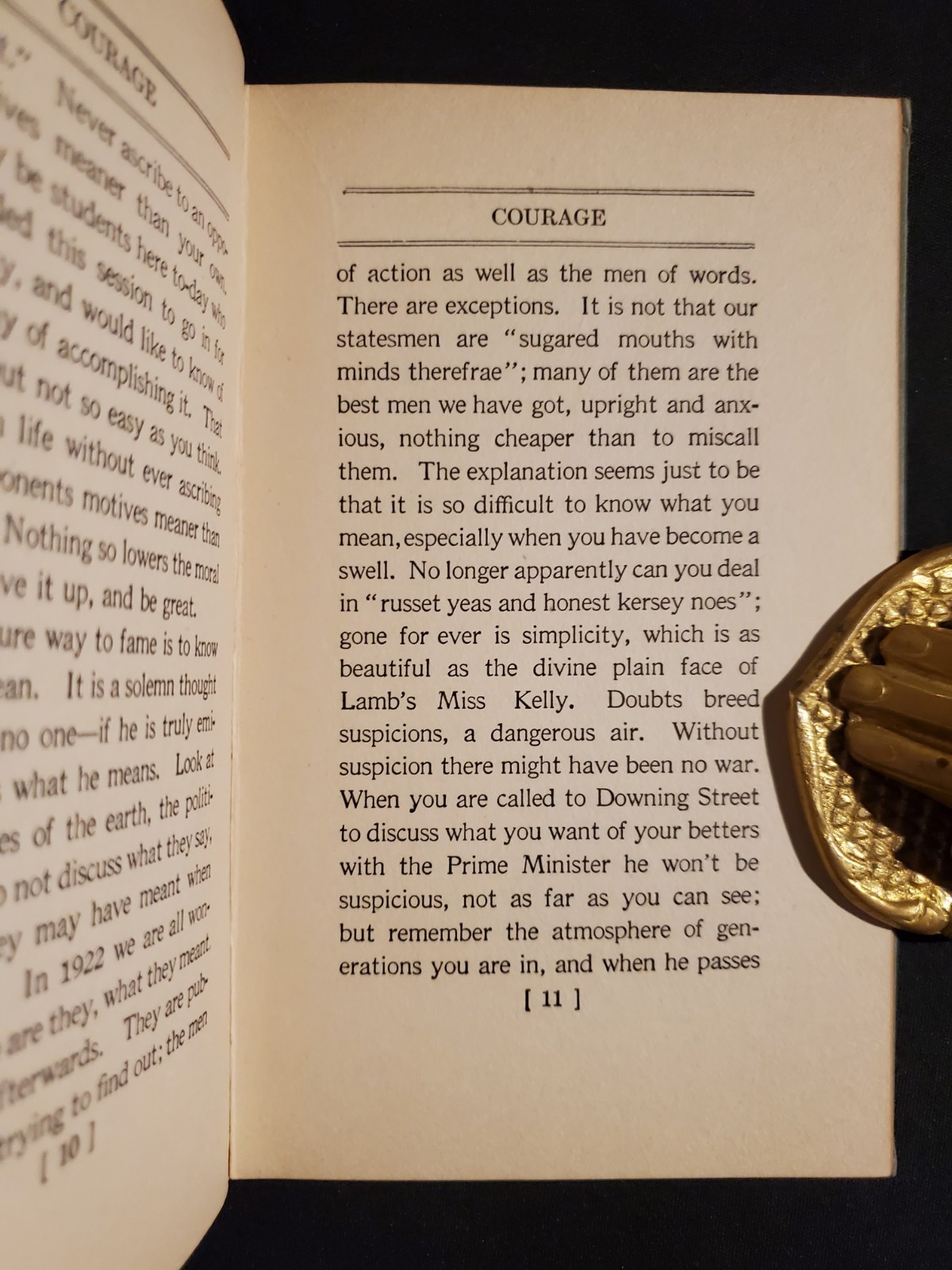 “Courage” by J.M. Barrie – 1923 Charles Scribner’s Sons Hardcover DJ Book