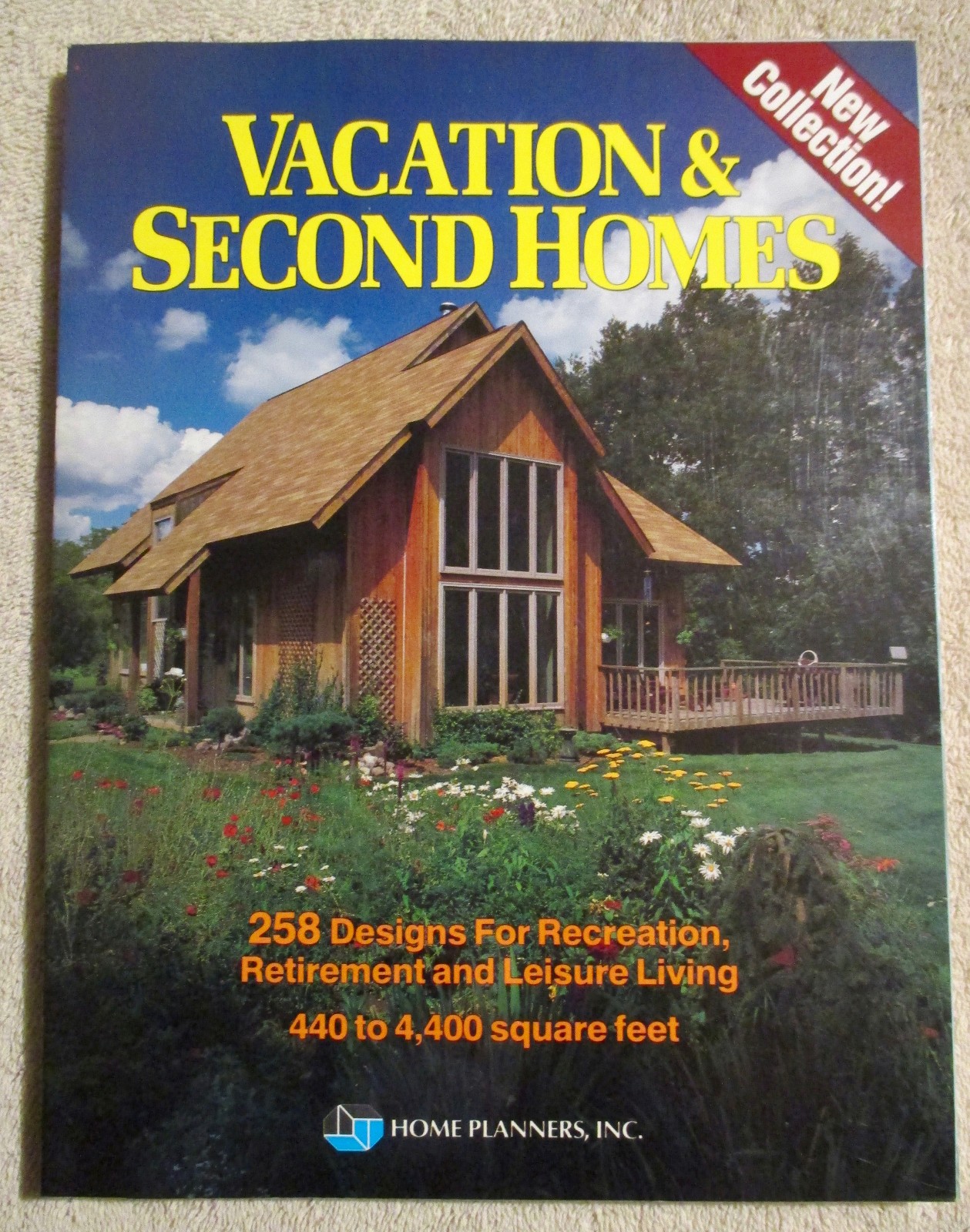 1991 Home Planners VACATION & SECOND HOMES plan book 258 designs Architecture