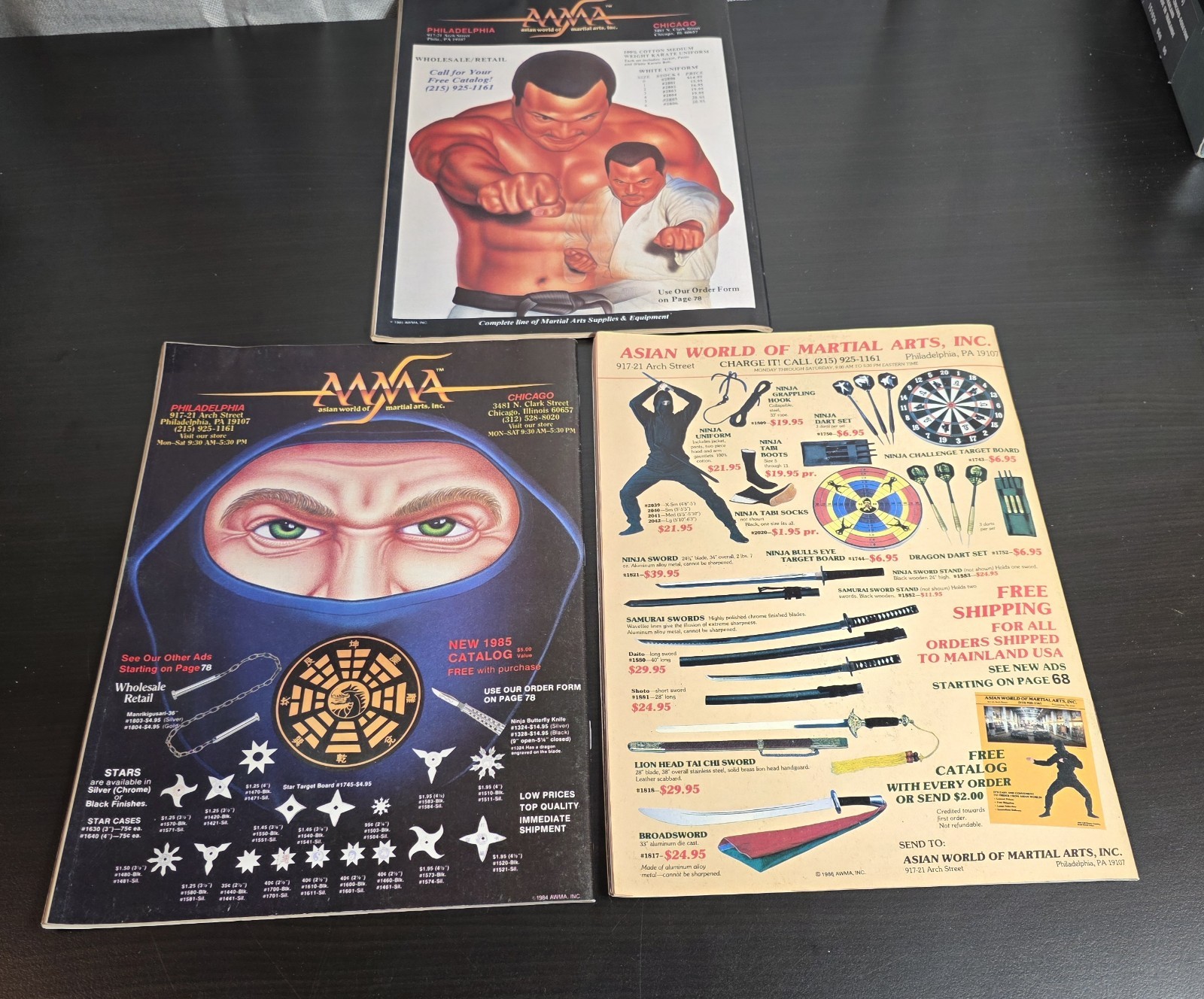 (3) Ninja The Original Magazines Aug/Oct 1985 & March 1987