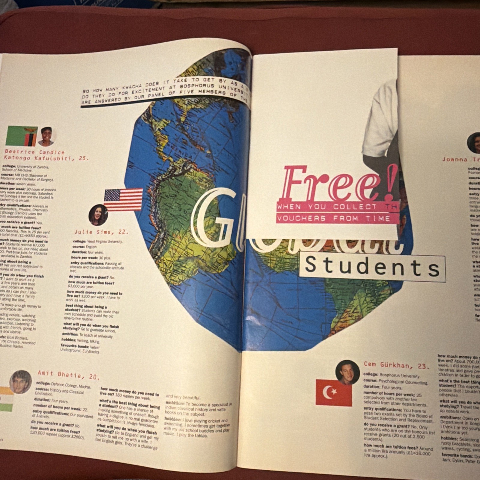 TIME OUT Magazine 1993 UNIVERSITY COLLEGE STUDENT GUIDE ST ETIENNE PAUL CALF EXC