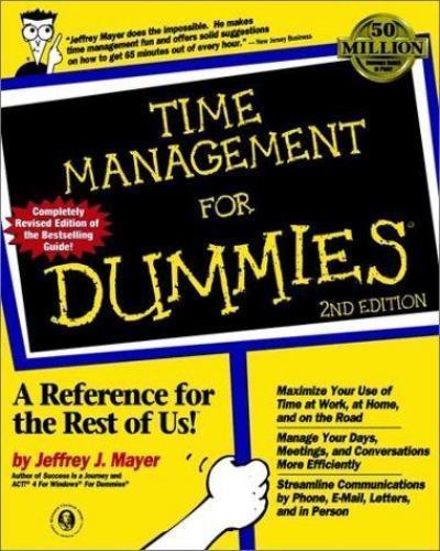 Time Management for Dummies – paperback, 0764551450, Jeffrey J Mayer