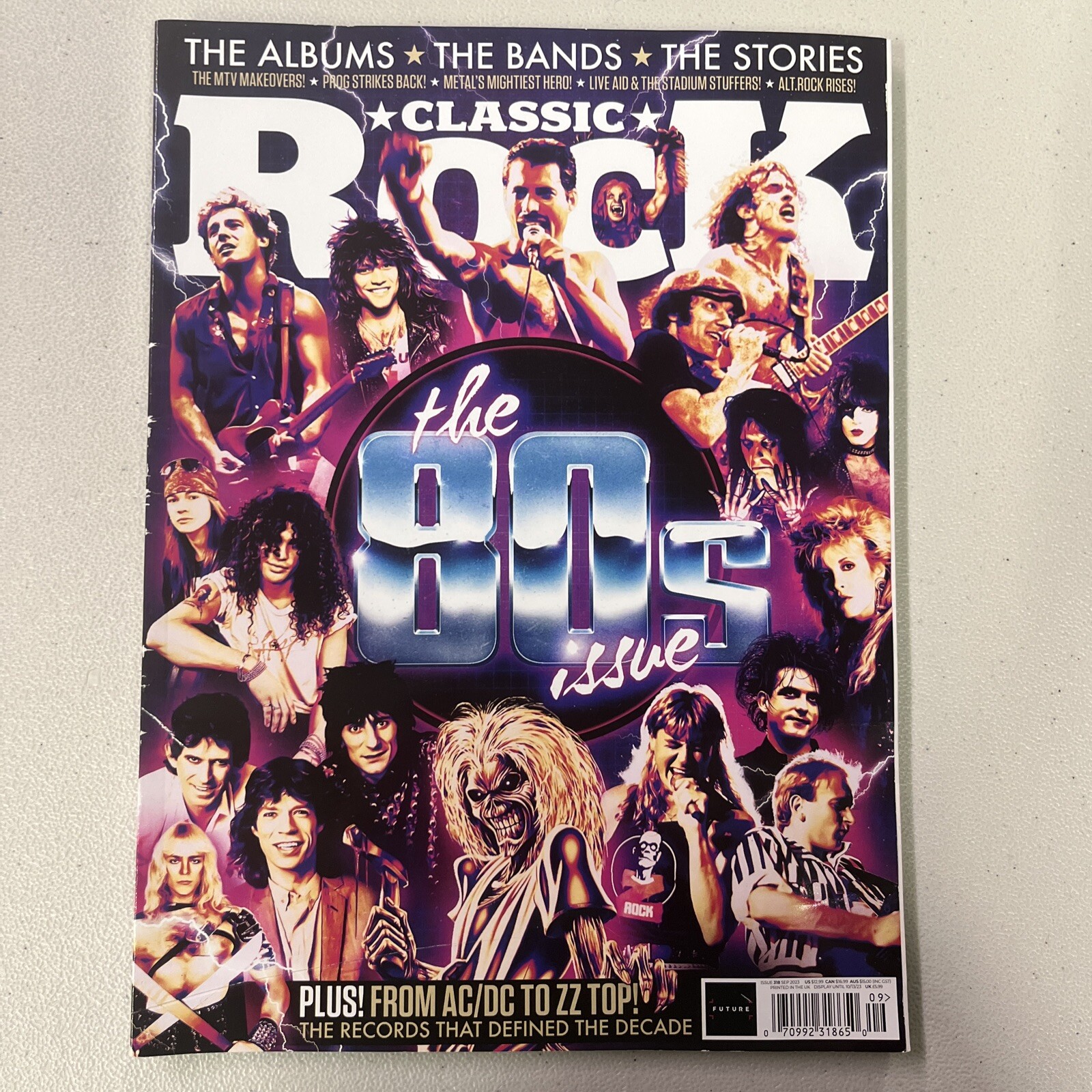 Classic Rock Magazine The 80’s Issue 318 Iron Maiden Bon Jovi Stones Queen 2023